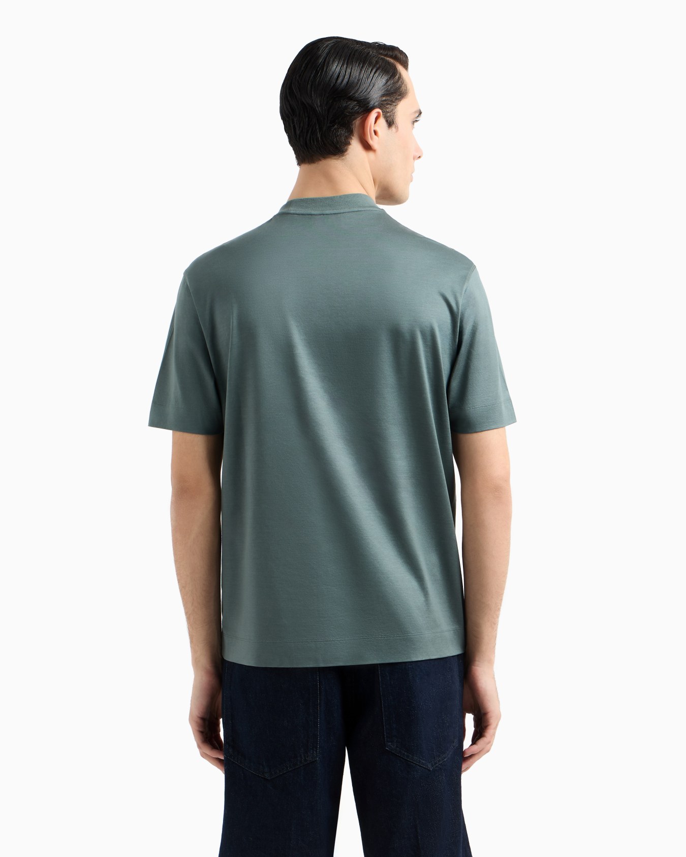 Camiseta en punto de mezcla de lyocell con bordado cosido ASV Diapositiva 2