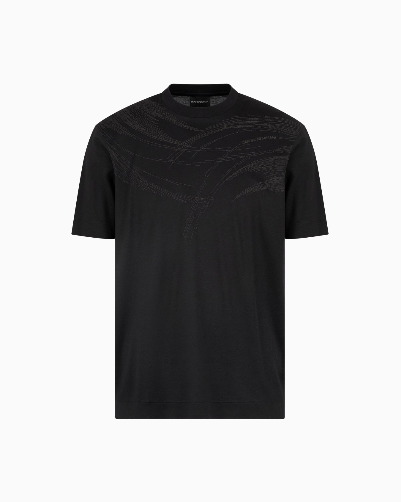 Camiseta en punto de mezcla de lyocell con bordado cosido ASV Diapositiva 0