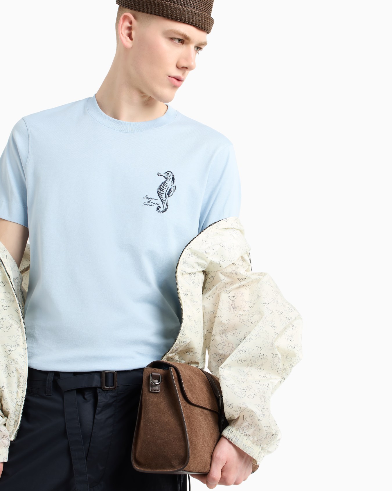 ASV Milleraies jersey T-shirt with Seaside sea-horse embroidery Slide 4