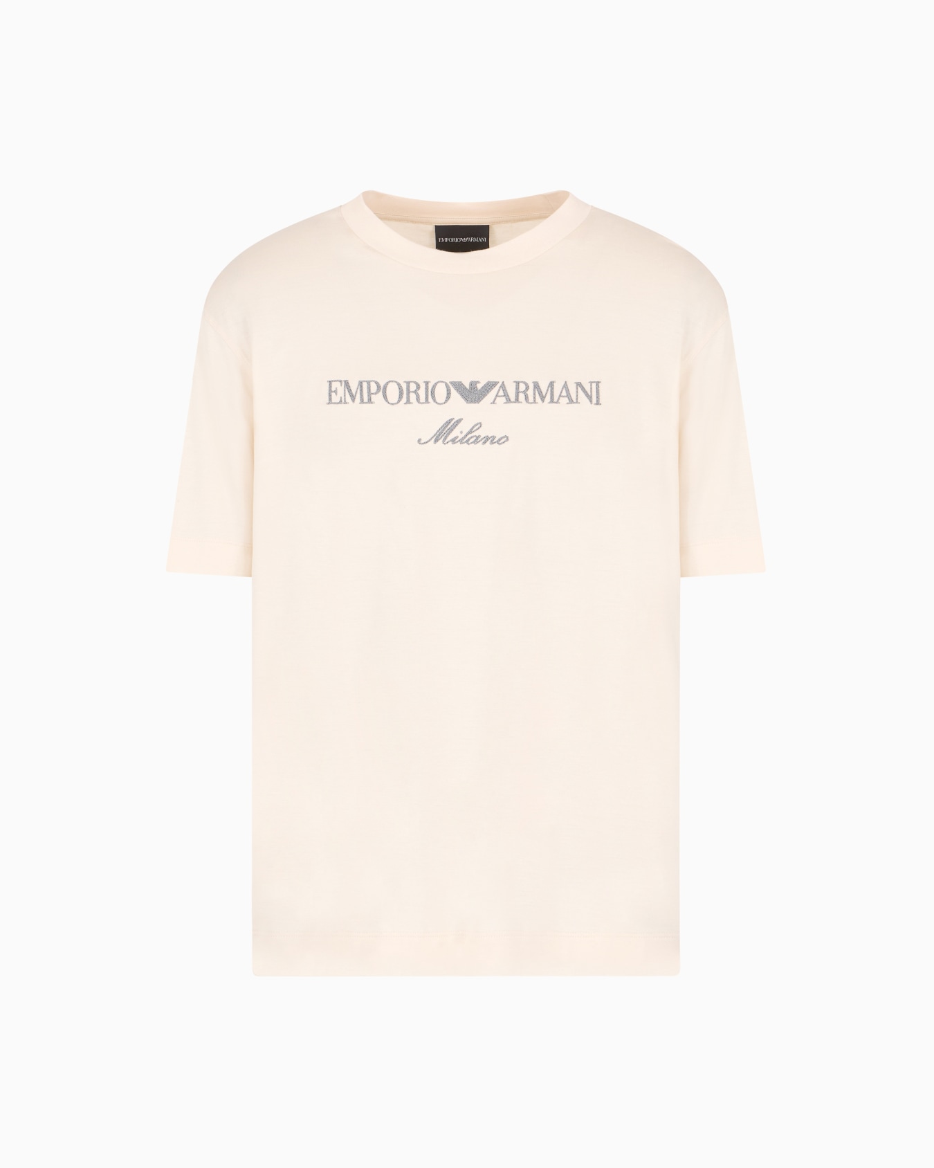 Camiseta de punto de mezcla de lyocell con logotipo bordado ASV Diapositiva 0