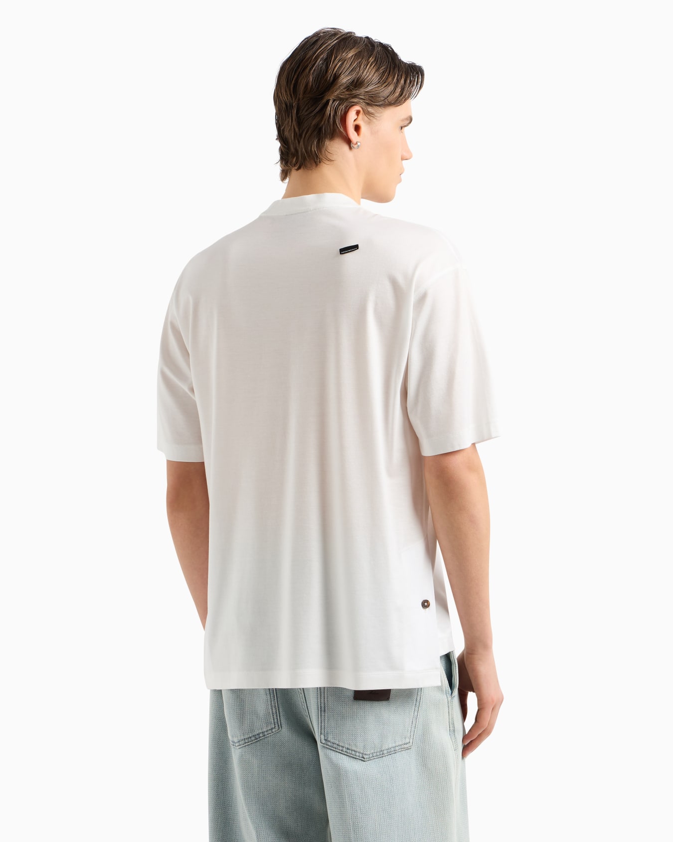ASV Lyocell-blend jersey oversized T-shirt with micro tag Slide 2