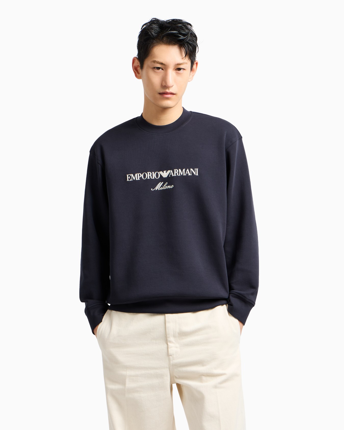 ASV Double-jersey sweatshirt with logo embroidery Slide 3