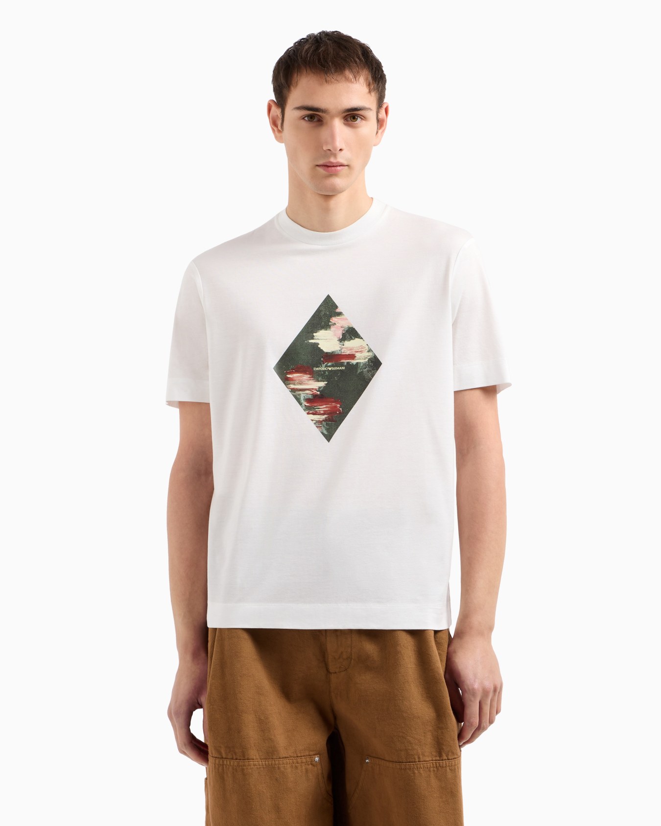 T-shirt en jersey mélange lyocell avec imprimé abstrait ASV Diapositive 3