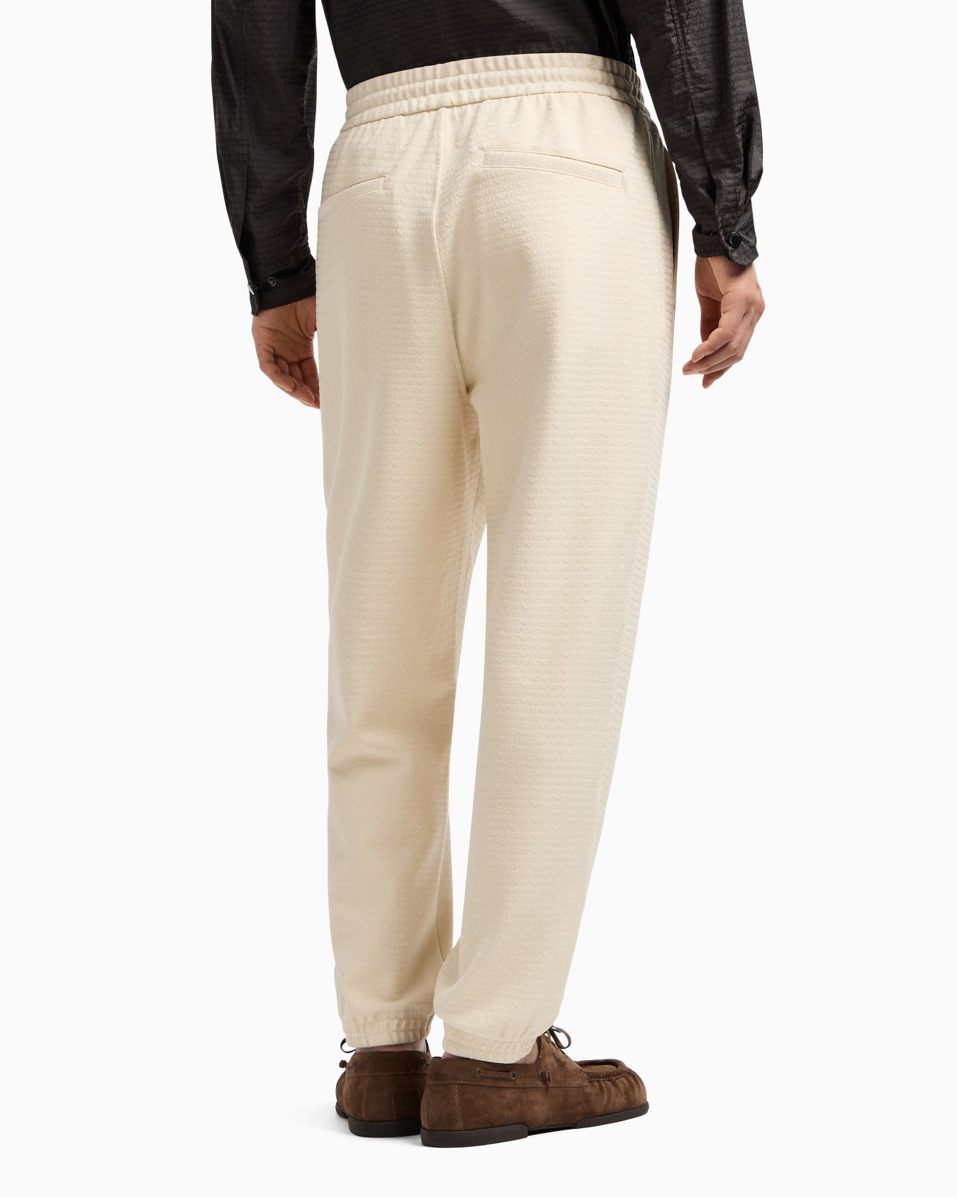 ASV Lyocell blend jersey joggers with all-over lettering Slide 2