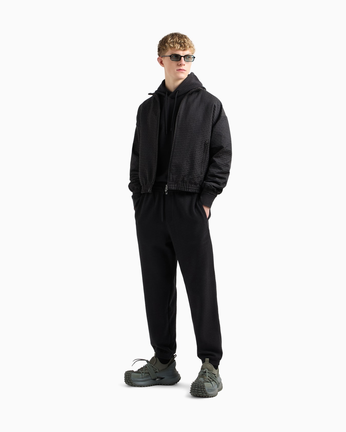 Pantalones de chándal de punto de mezcla de lyocell con inscripción integral ASV Diapositiva 2