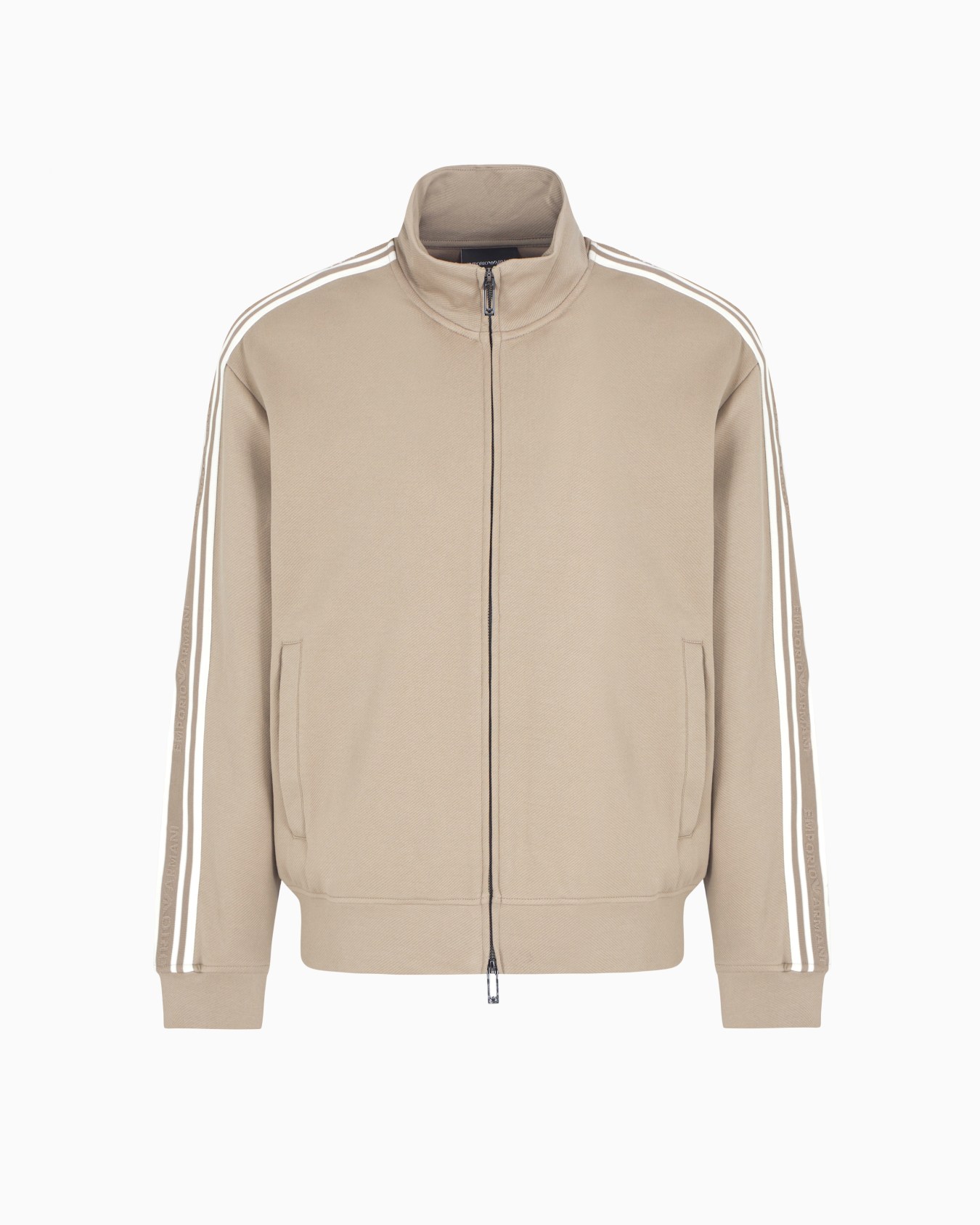 ASV Full-zip sweatshirt in jersey with logo bands Slide 0