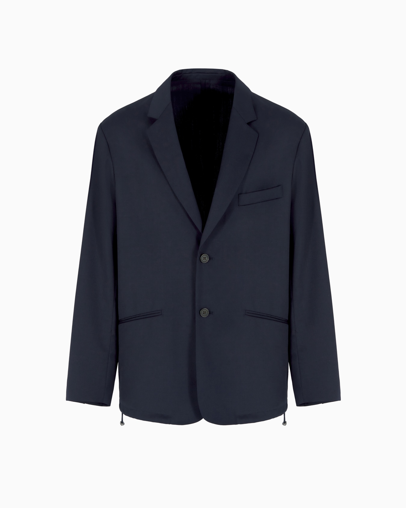 Single-breasted jacket in a lightweight virgin-wool blend twill Slide 0