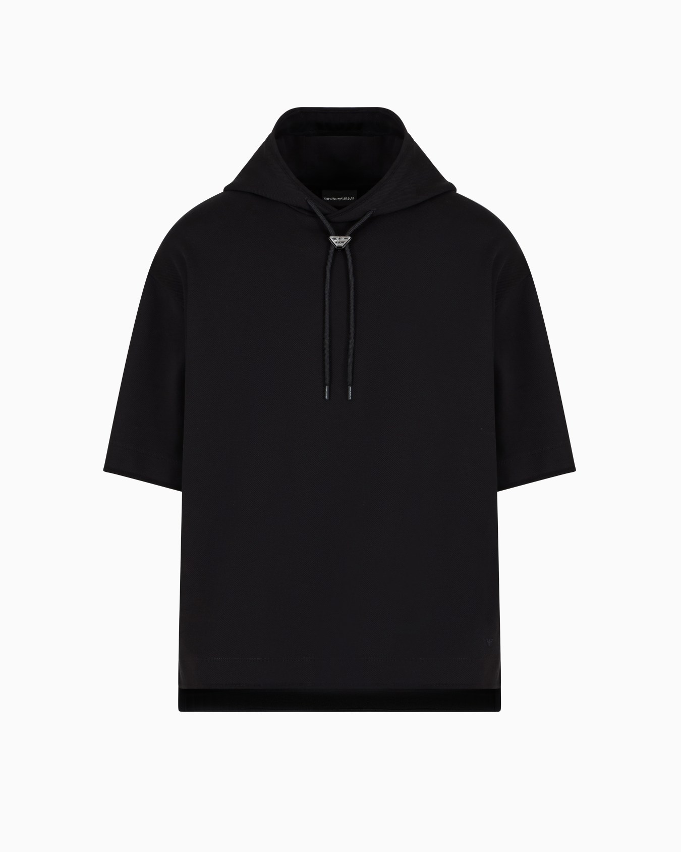 Sweat-shirt à capuche et manches courtes surdimensionné en jersey ASV Diapositive 0