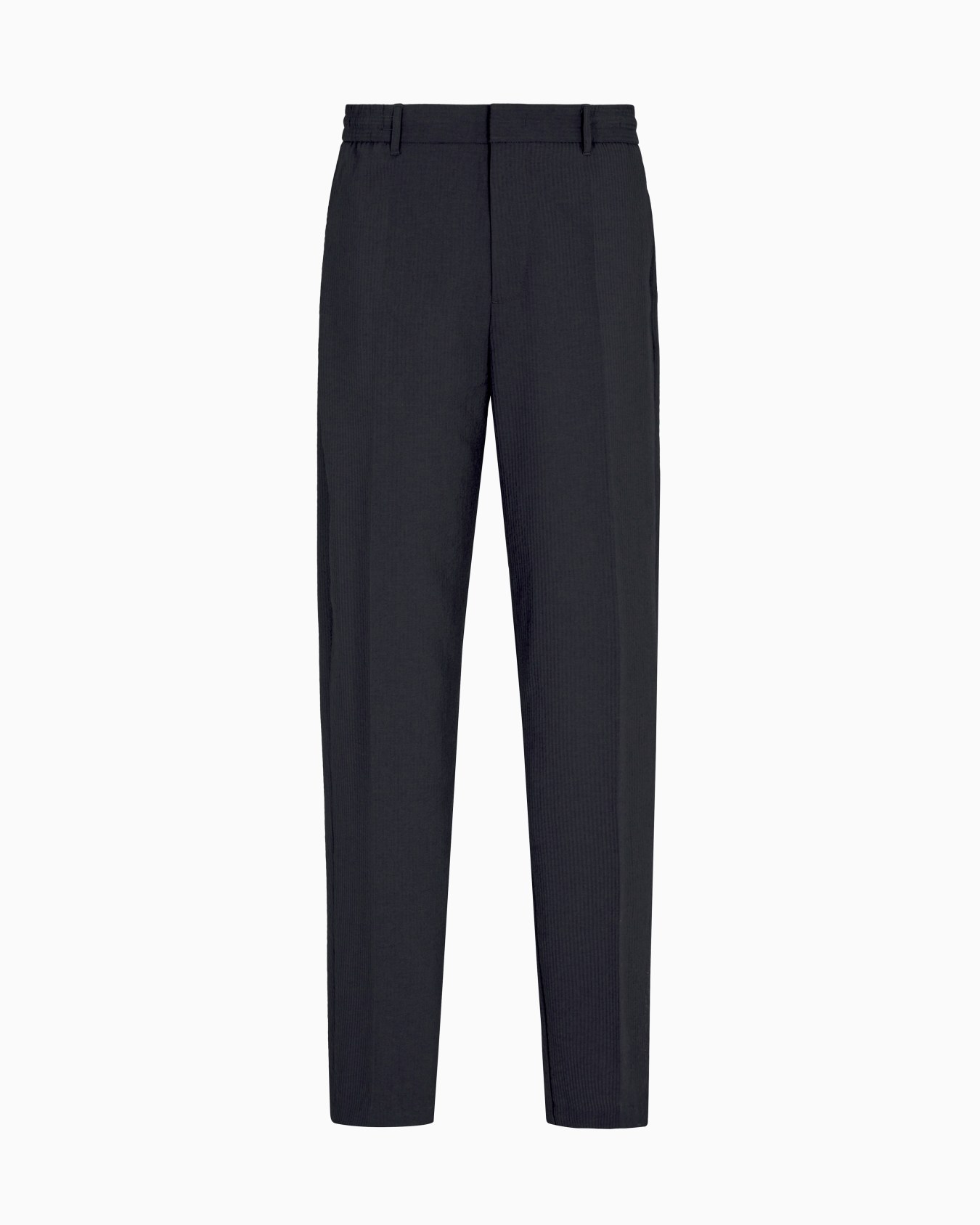 Seersucker nylon trousers with elasticated back Slide 0