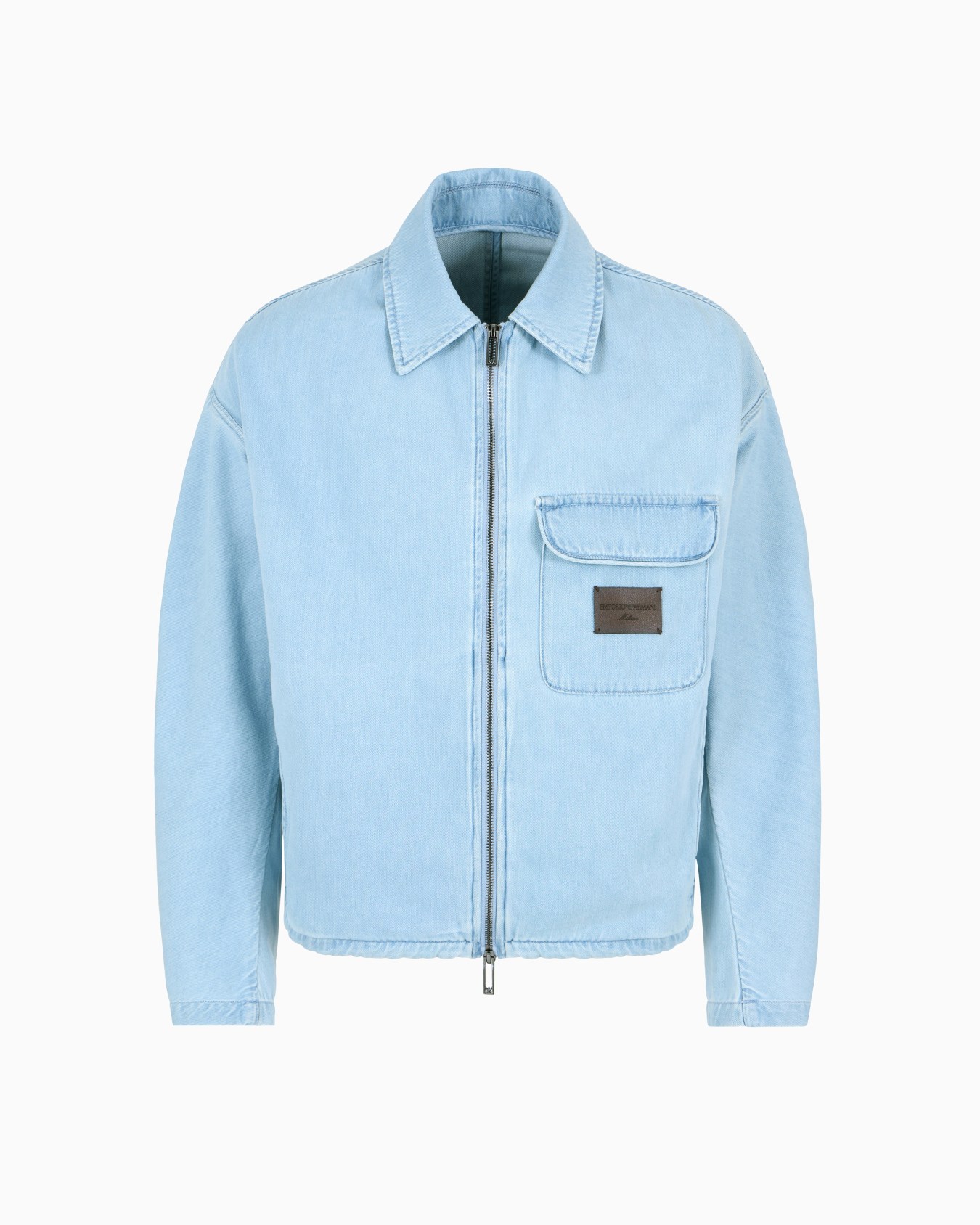 Soft touch Lyocell-blend denim blouson Slide 0