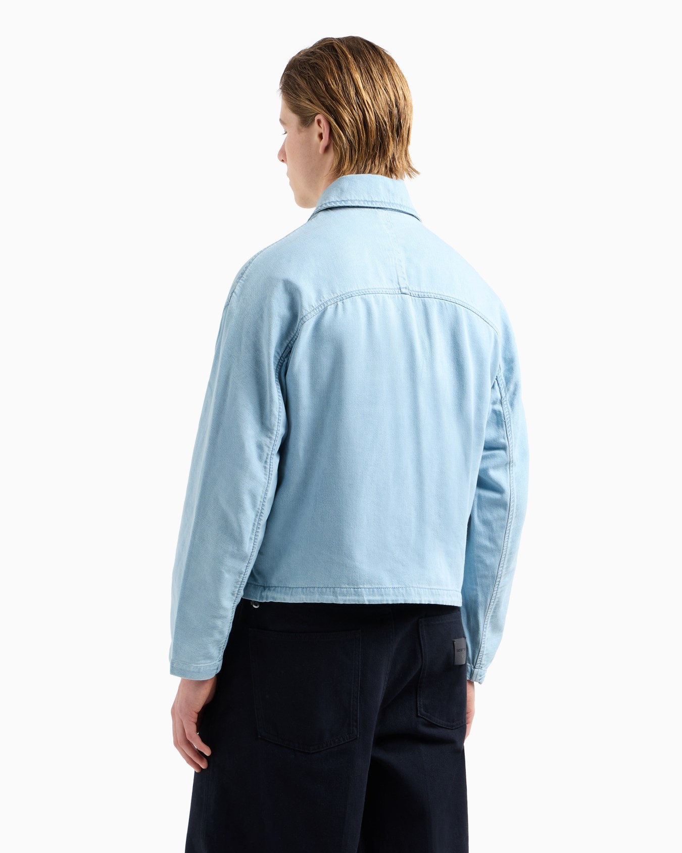 Soft touch Lyocell-blend denim blouson Slide 3