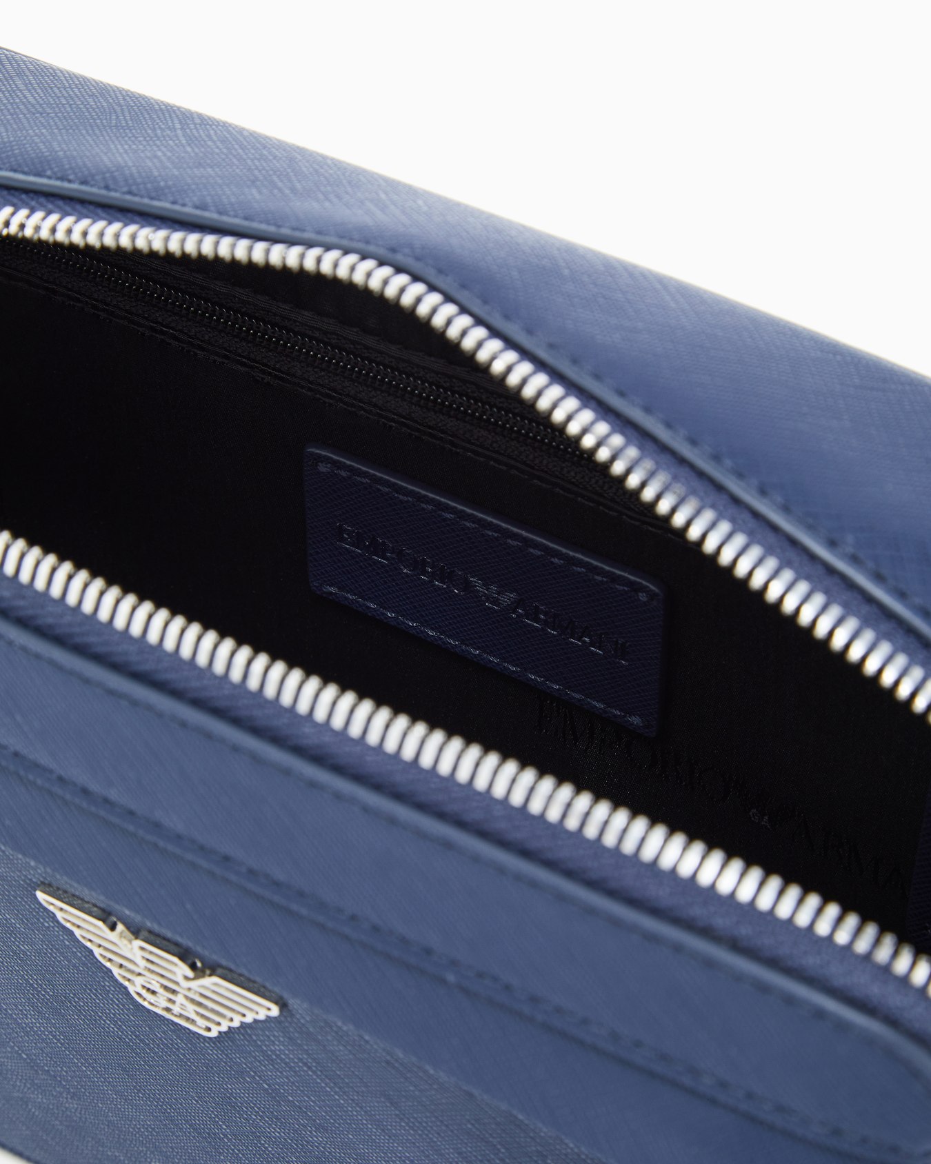 ASV regenerated Saffiano leather mini camera bag with eagle plate Slide 3