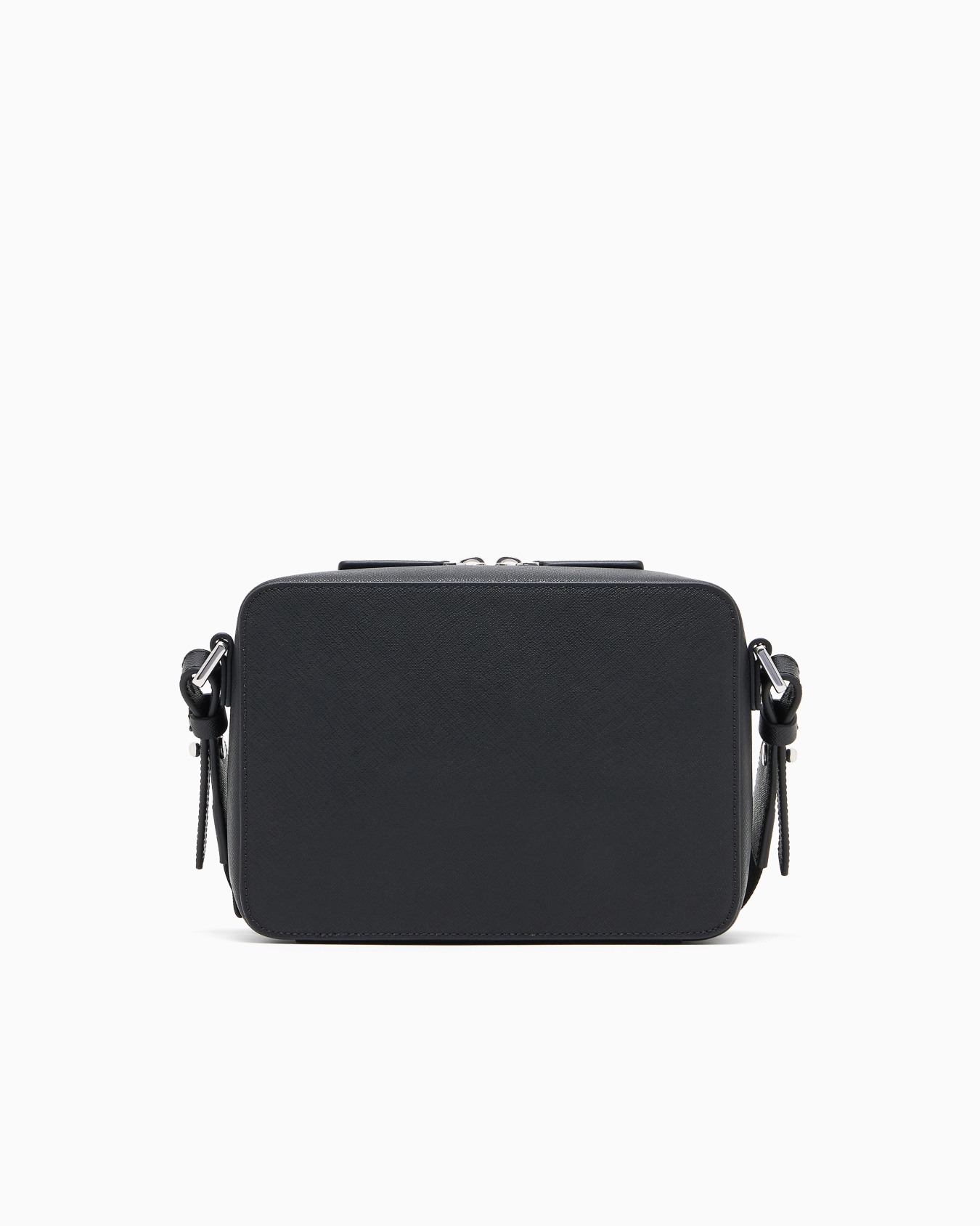 Bolso bandolera con textura saffiano y cierre de cremallera Diapositiva 3