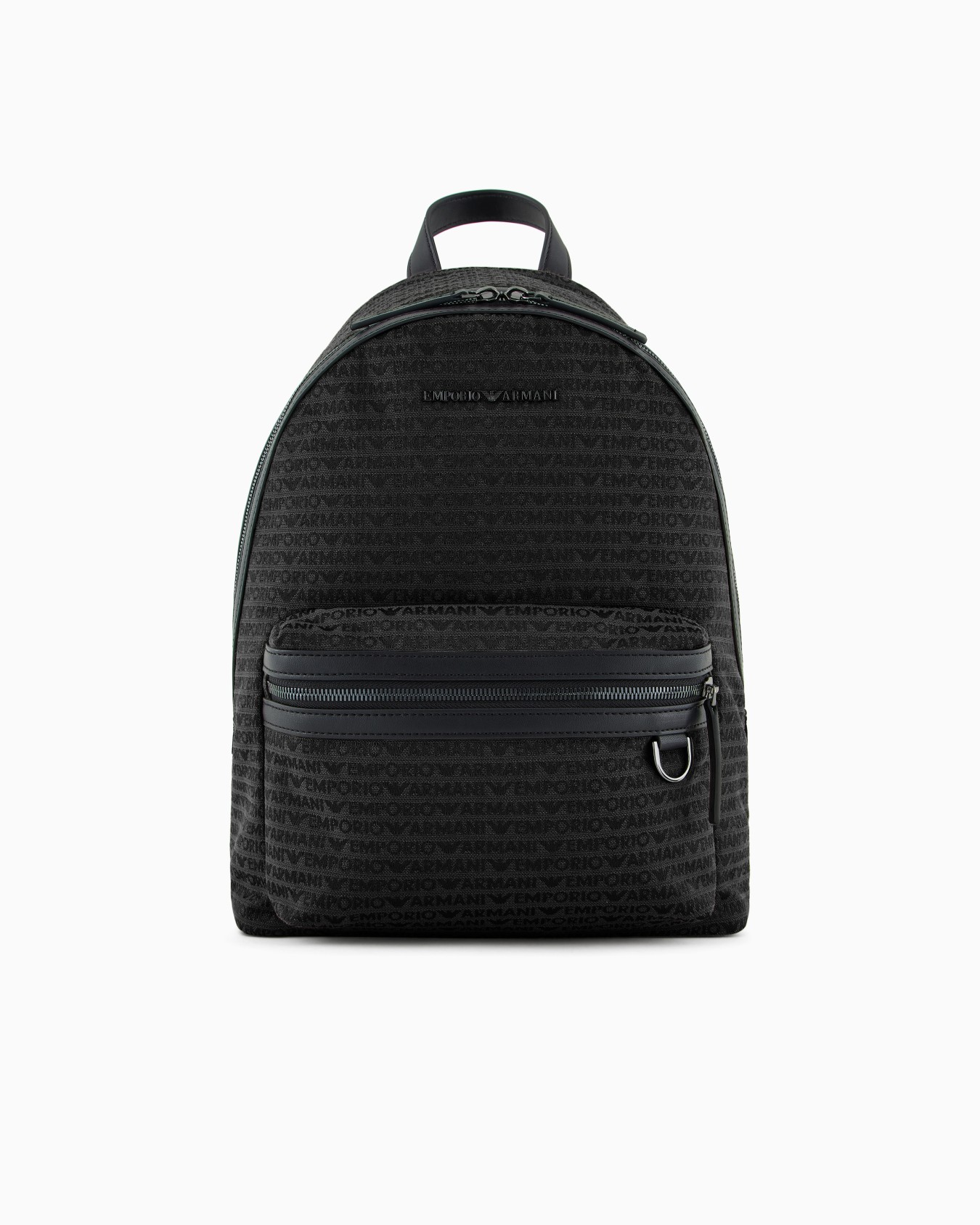 Jacquard backpack with all-over lettering Slide 0