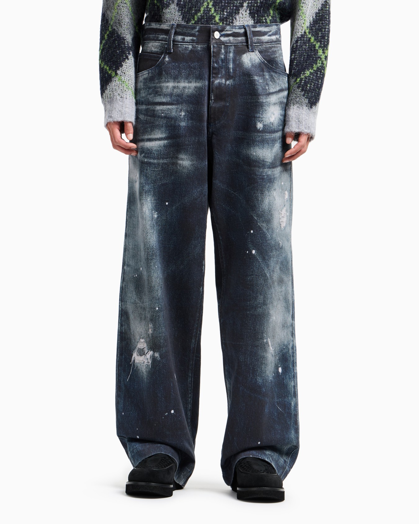 Bedruckte Jeans aus Bio-Drill mit einem Aufdruck der New York Sonderkollektion Folie 3