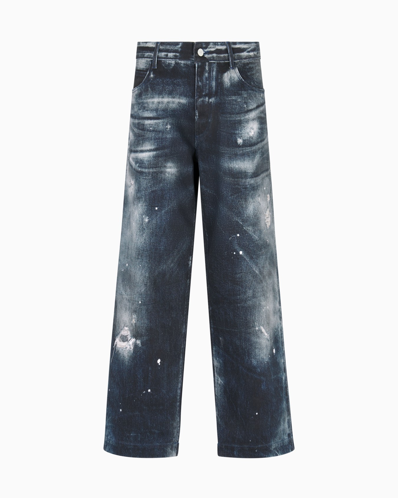 Bedruckte Jeans aus Bio-Drill mit einem Aufdruck der New York Sonderkollektion Folie 0