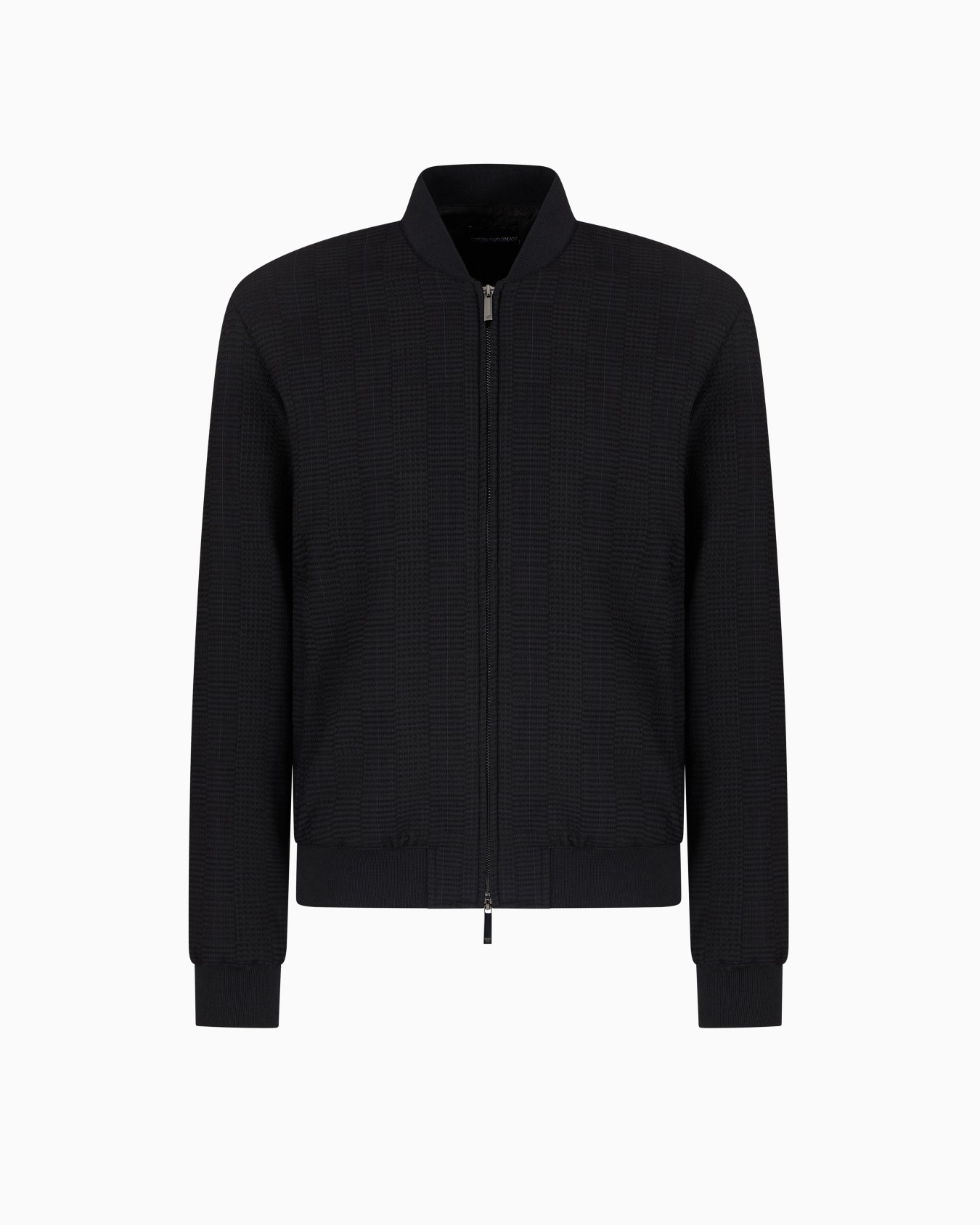 Blouson bomber en laine vierge à trame effet 3D Diapositive 0