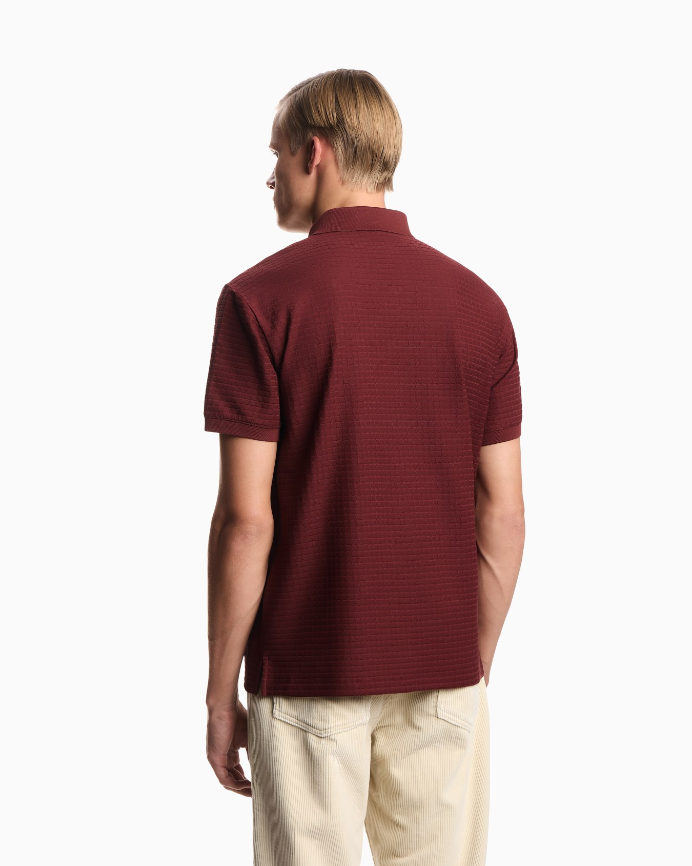 US Exclusive jacquard jersey polo shirt Slide 2