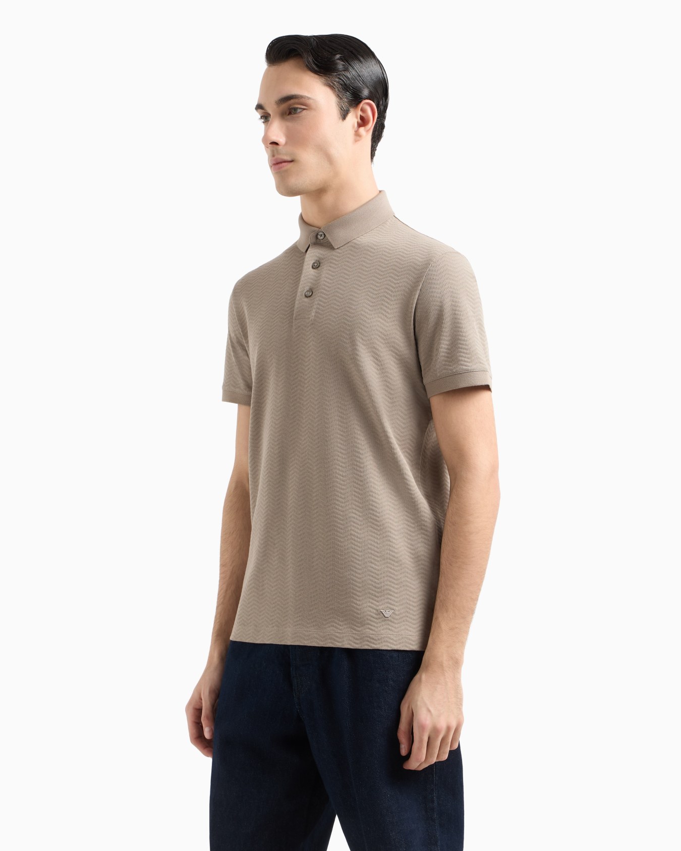 Polo de punto jacquard Diapositiva 3