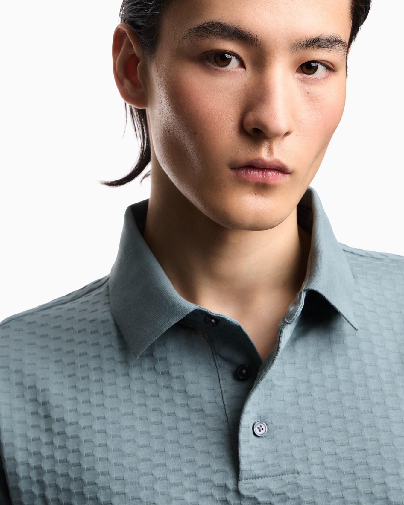 US Exclusive jacquard jersey polo shirt Slide 4