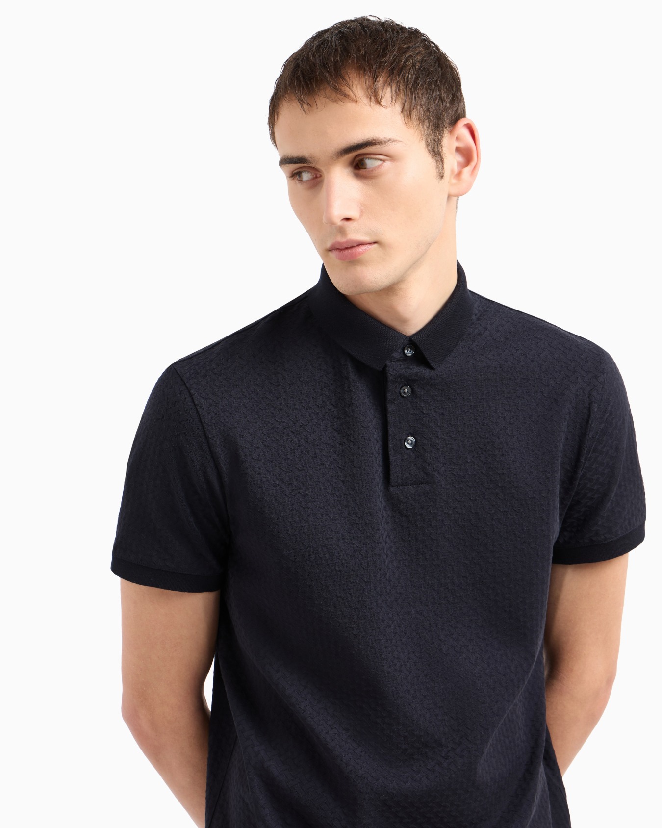 Polo de punto jacquard Diapositiva 4