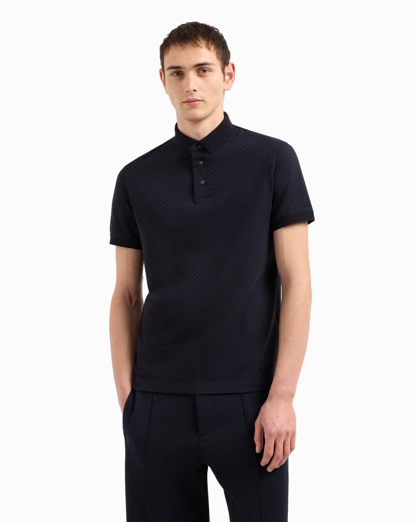 Polo de punto jacquard Diapositiva 3