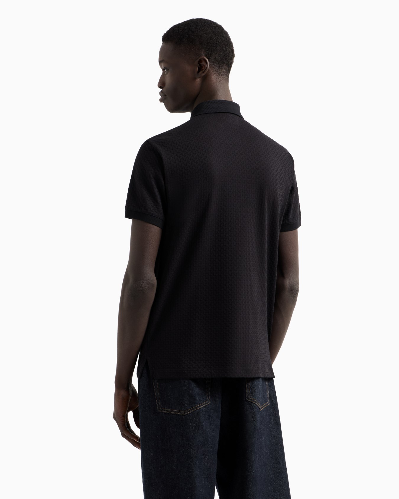 Polo en jersey jacquard Diapositive 2