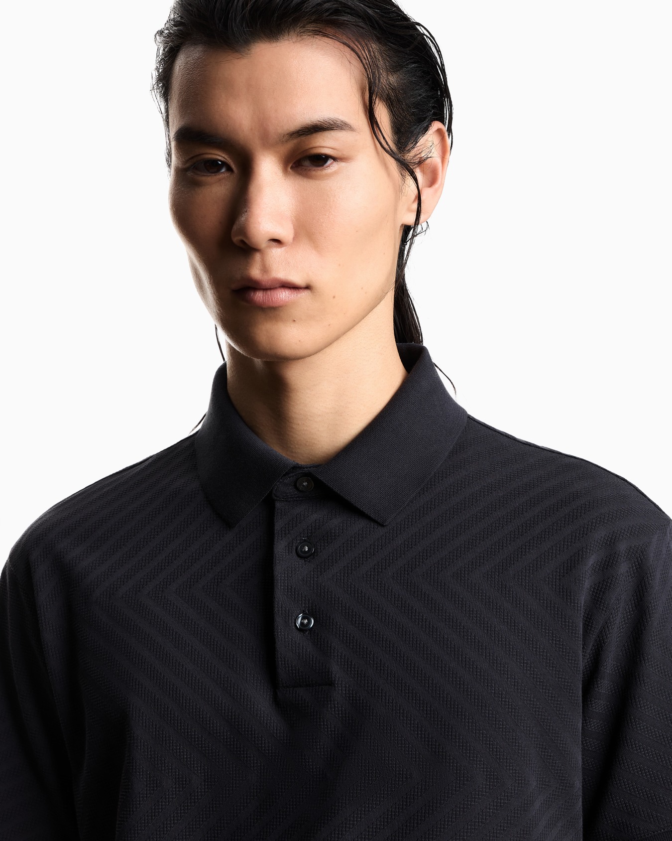 Polo in jersey jacquard US Exclusive Slide 4