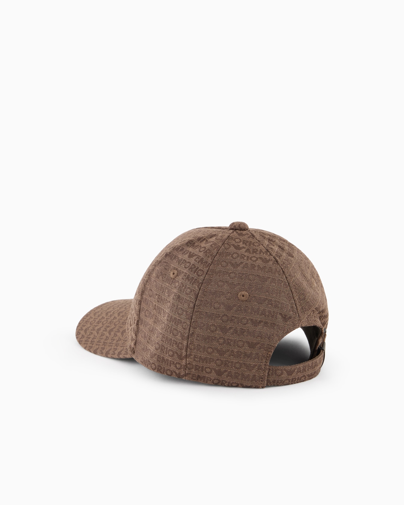 Jacquard nylon baseball cap with all-over logo lettering Slide 1