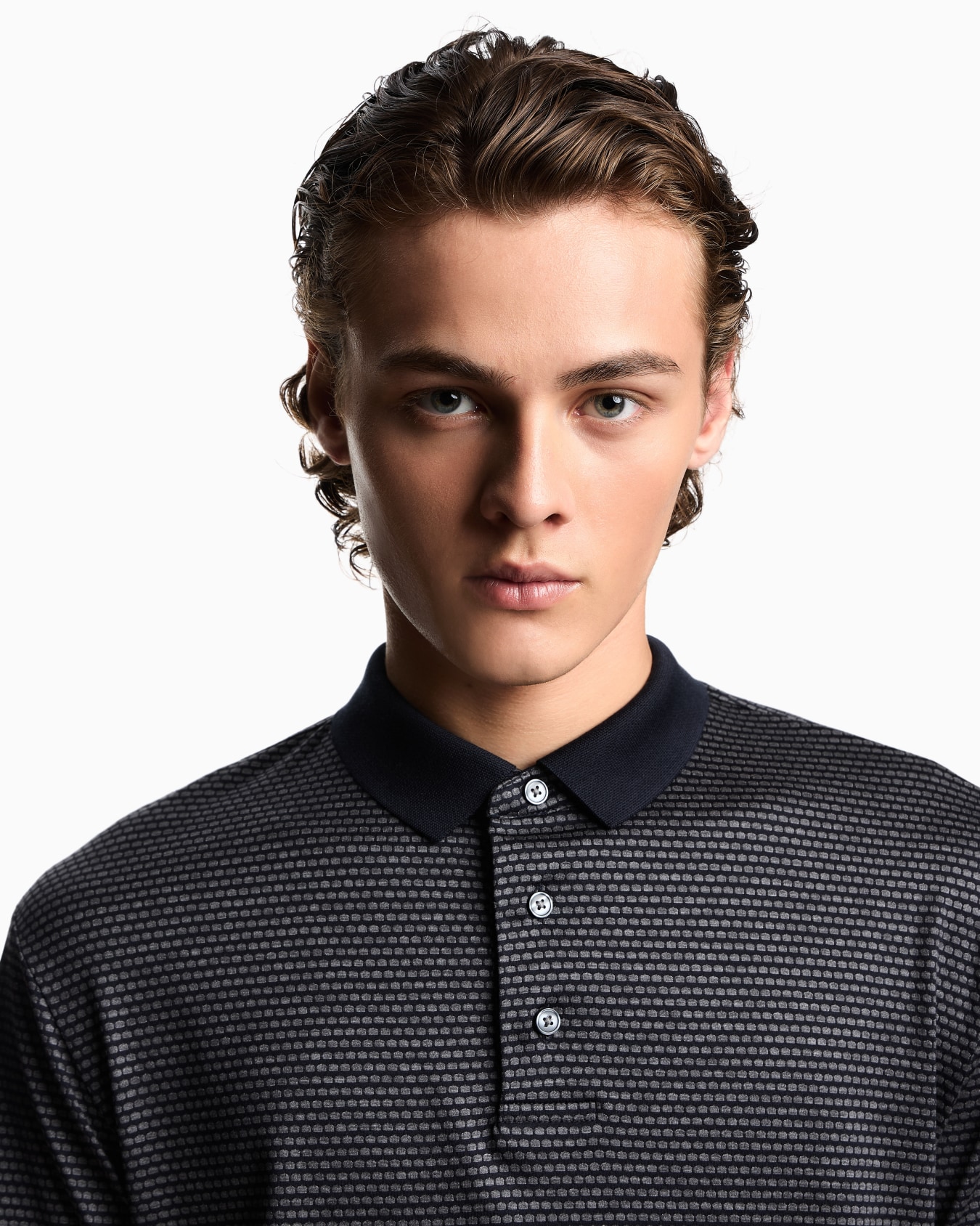 Ribbed Polo Shirt Slide 4