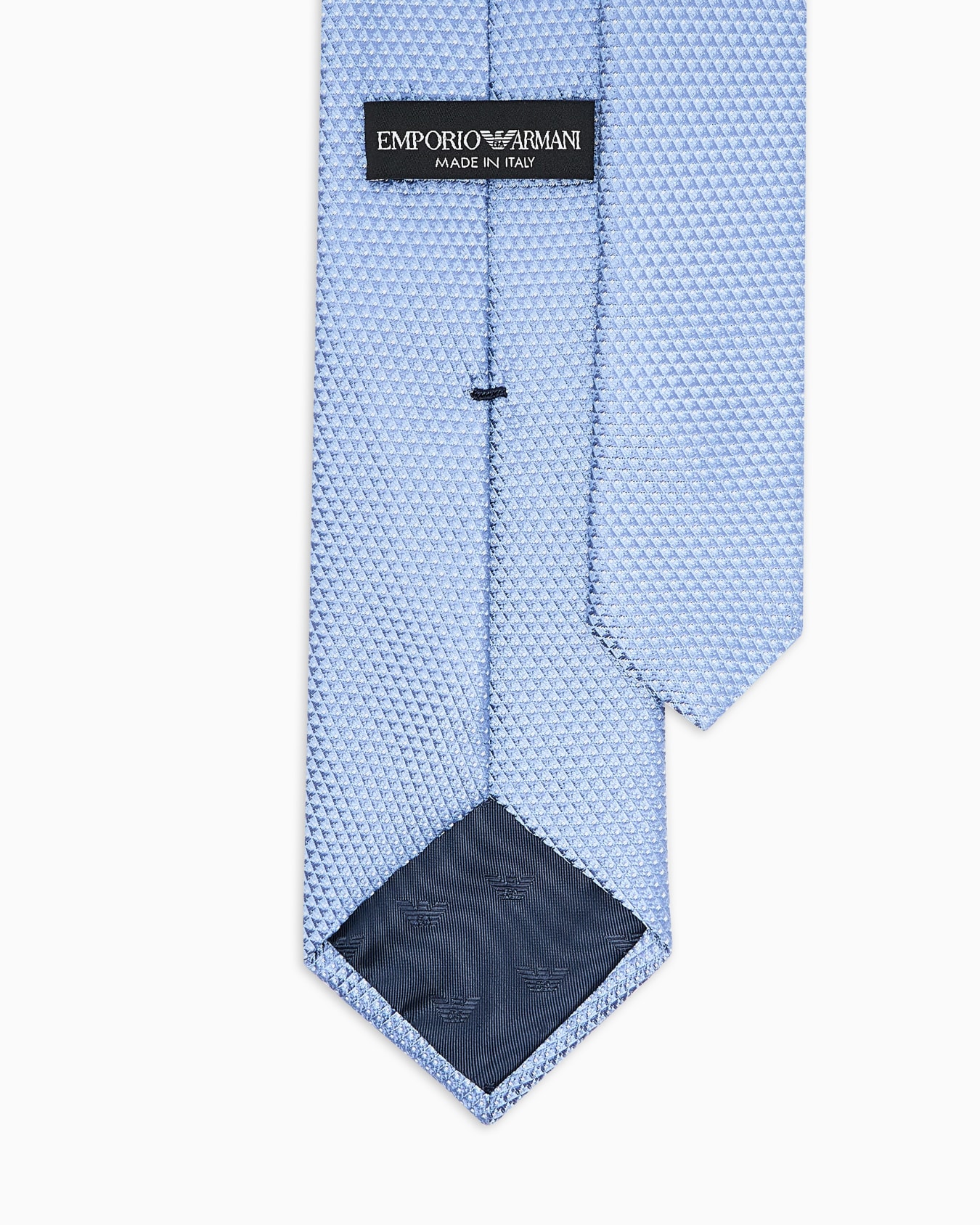 Silk blend tie with jacquard op-art micro-pattern Slide 1