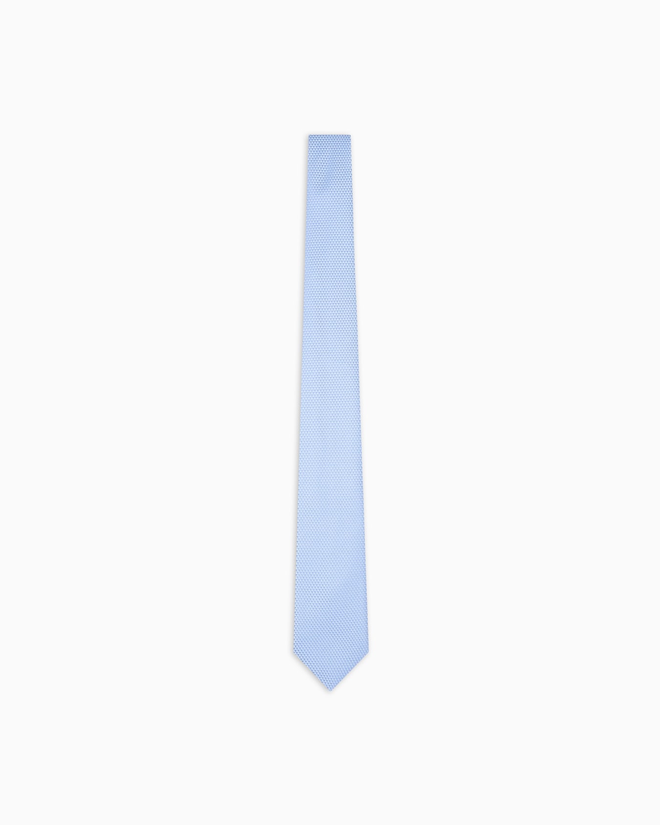 Silk blend tie with jacquard op-art micro-pattern Slide 0