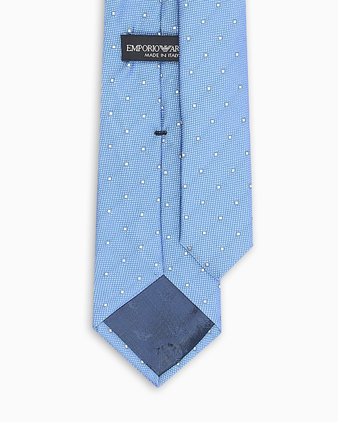 Corbata de seda pura con microfantasía en tejido jacquard Diapositiva 1