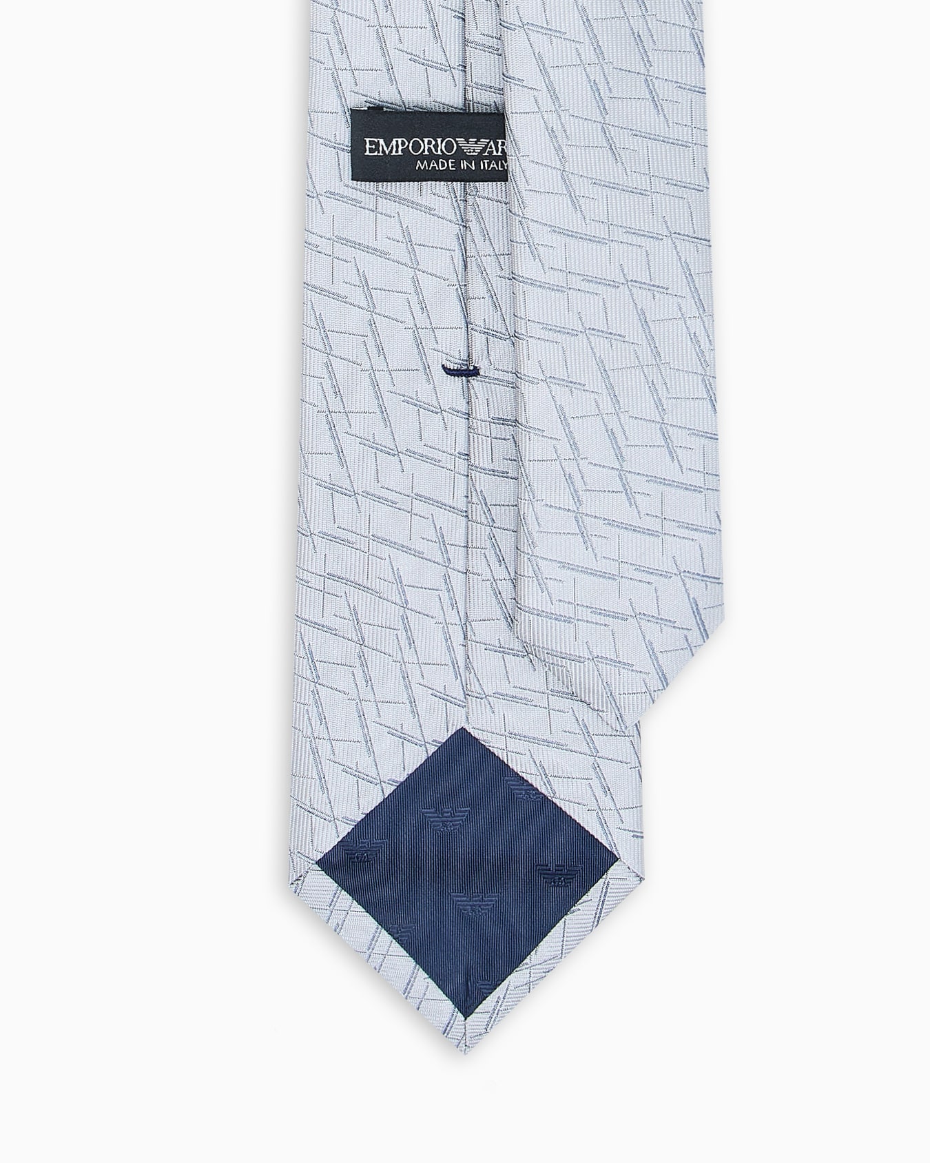 Pure silk tie with an abstract jacquard pattern Slide 1