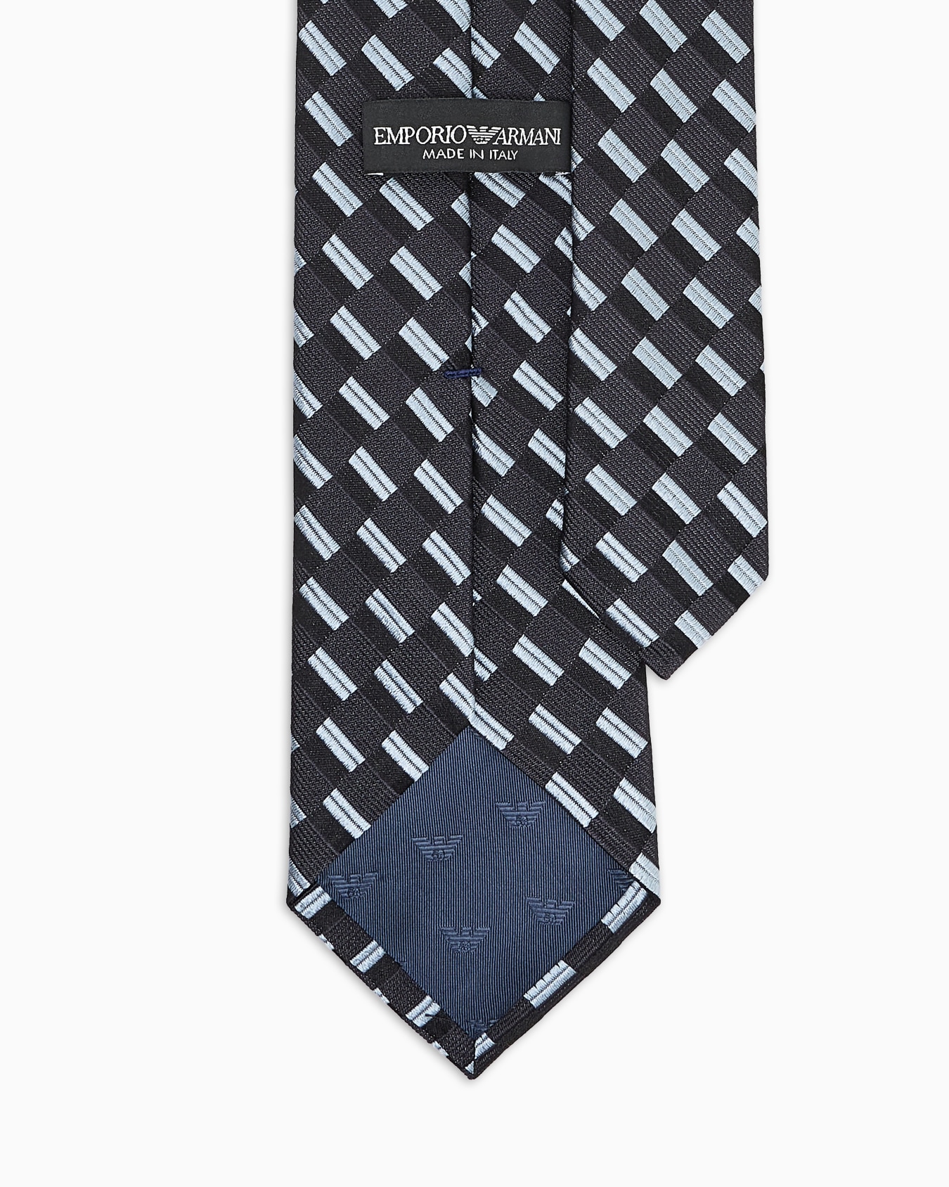 Corbata en seda pura con motivo jacquard Diapositiva 1