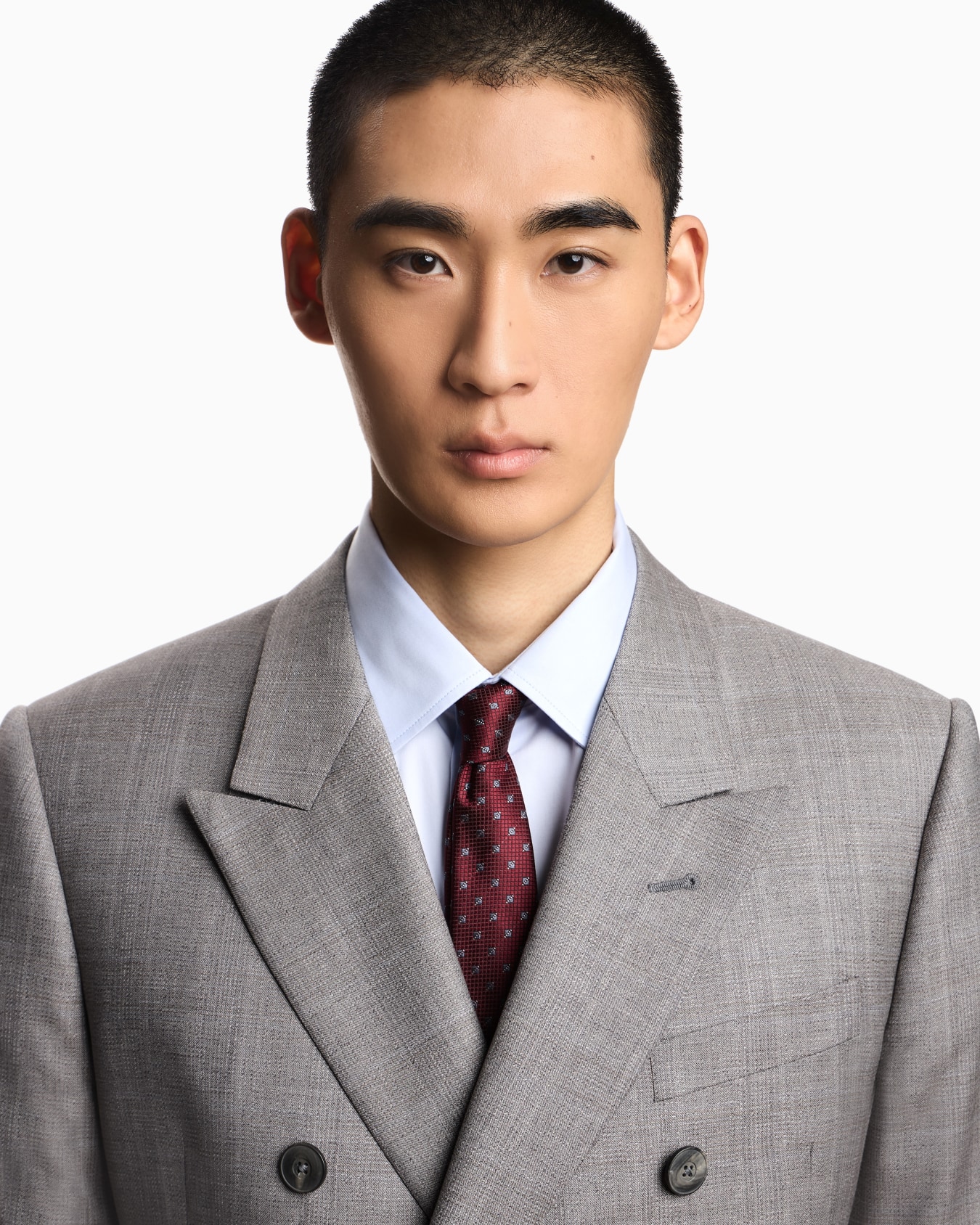 Pure silk jacquard micro patterned tie Diapositiva 2