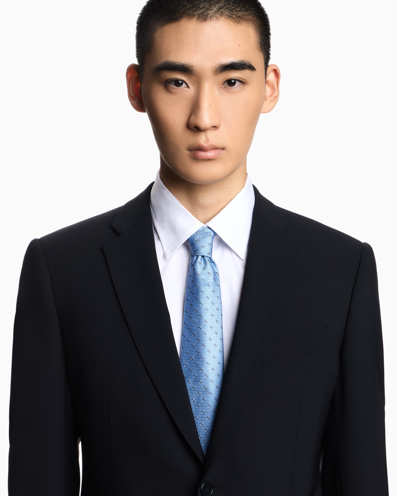 Pure silk jacquard micro patterned tie Diapositiva 2