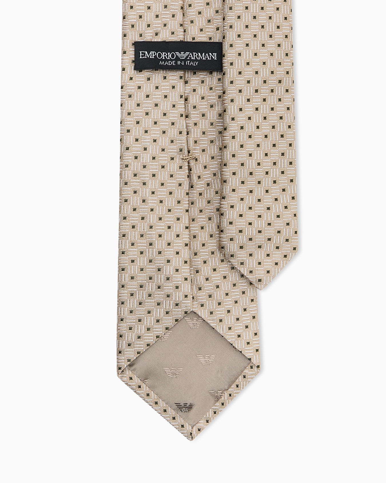 Corbata de seda pura con efecto óptico en tejido jacquard Diapositiva 1