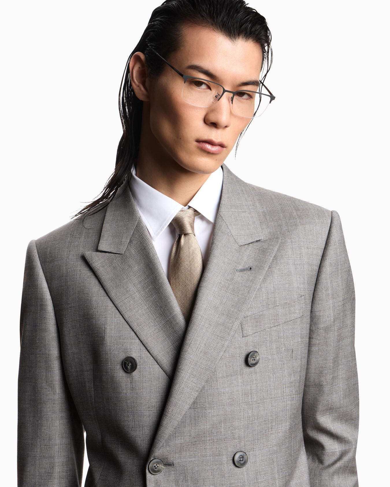 Cravatta in pura seta motivo jacquard Slide 2