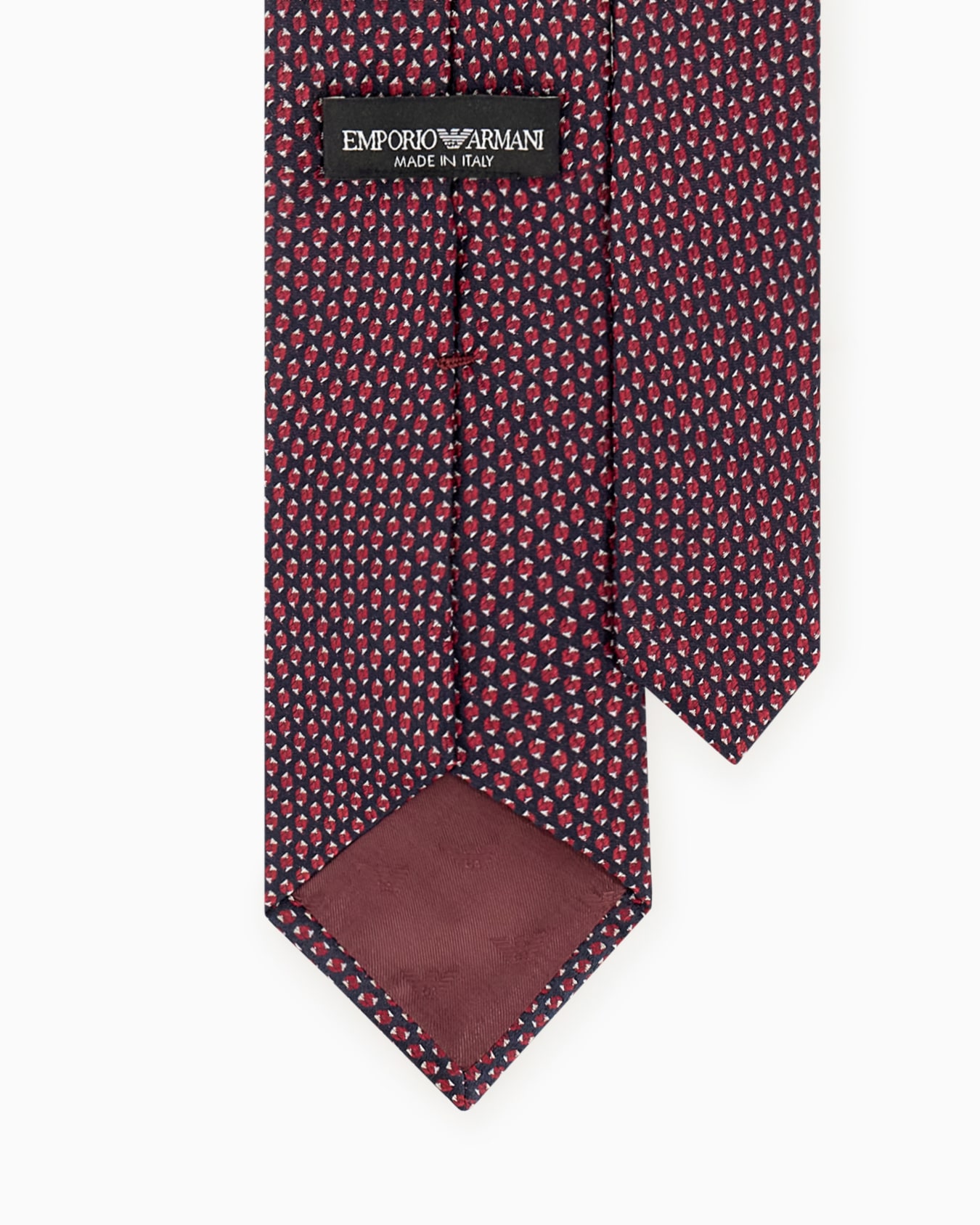 Silk necktie with a small geometric pattern 슬라이드 1