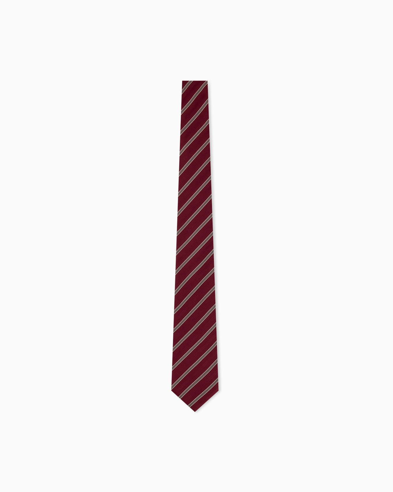 Silk necktie with diagonal stripes 슬라이드 0
