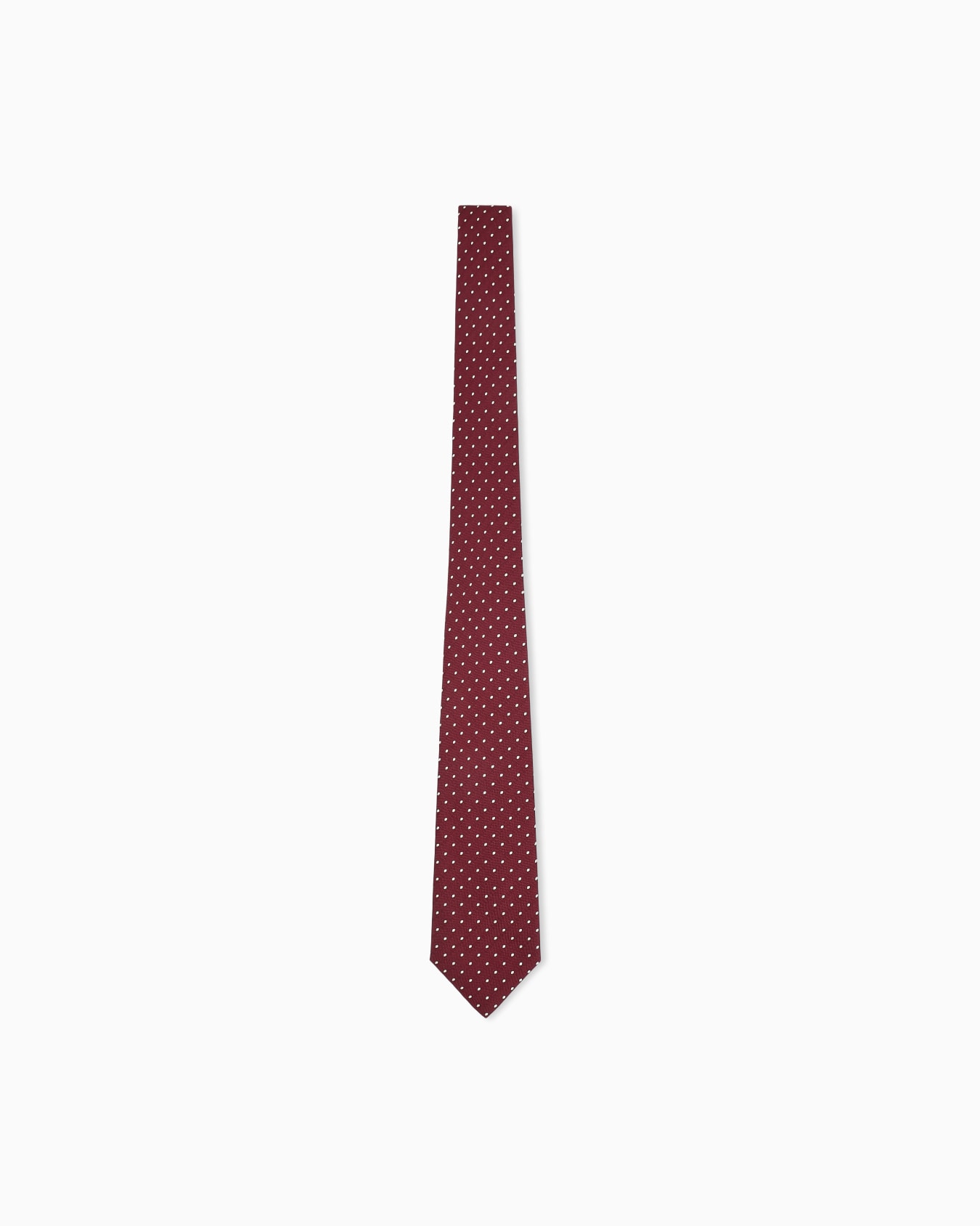 Silk tie with a small polka dot pattern 슬라이드 0