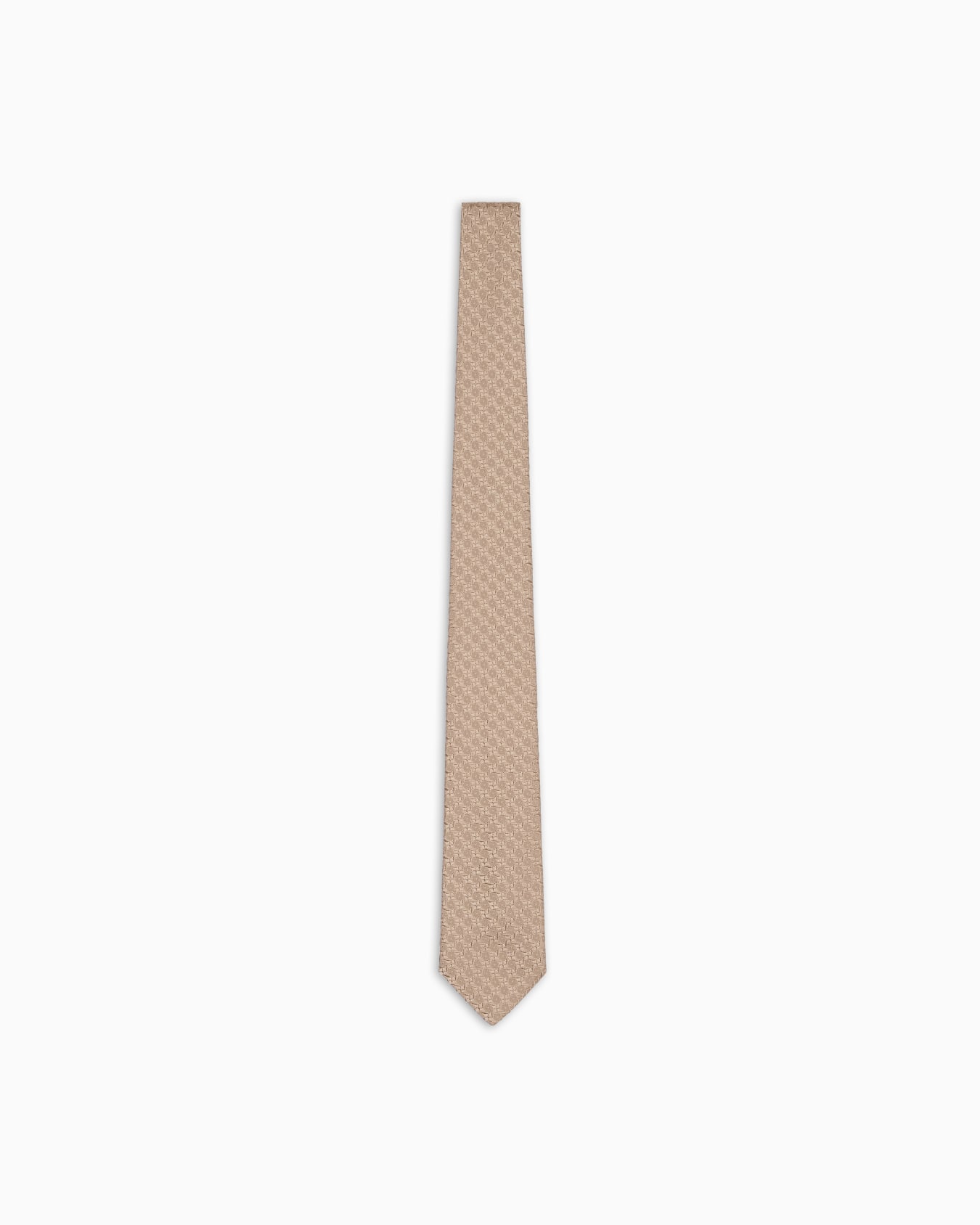Pure silk tie with jacquard pattern Slide 0