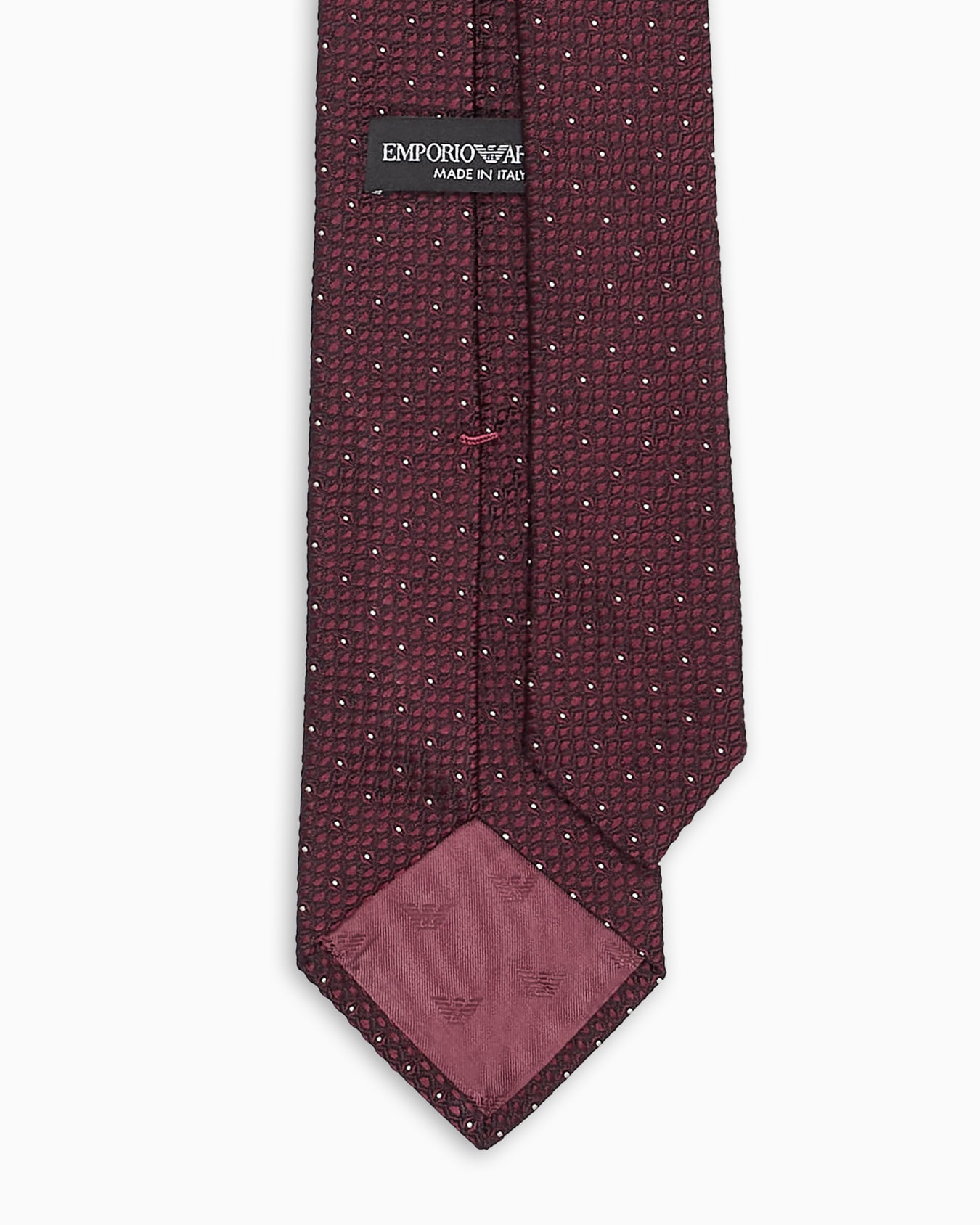 Corbata de seda pura con microfantasía en tejido jacquard Diapositiva 1