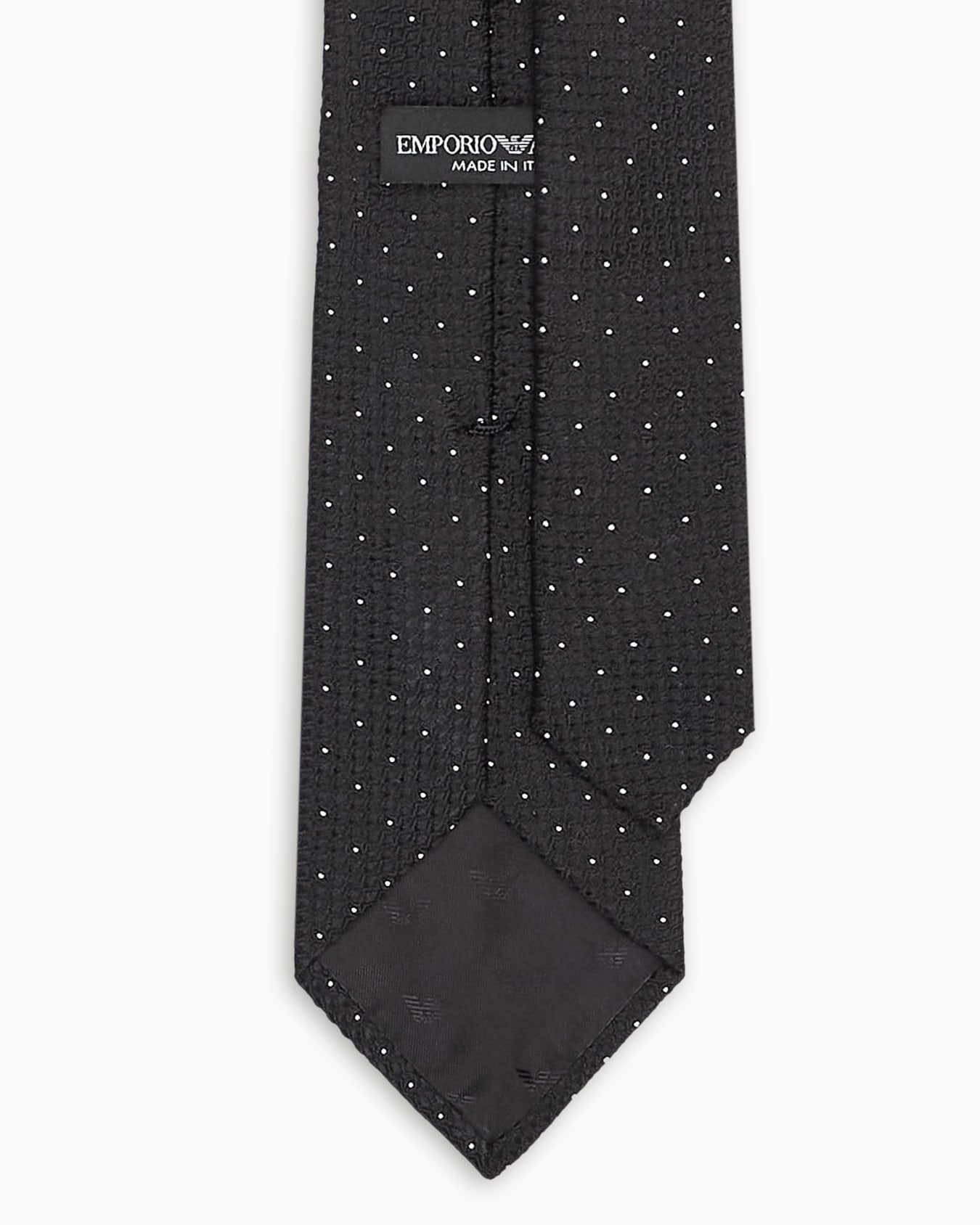 Corbata de seda pura con microfantasía en tejido jacquard Diapositiva 1