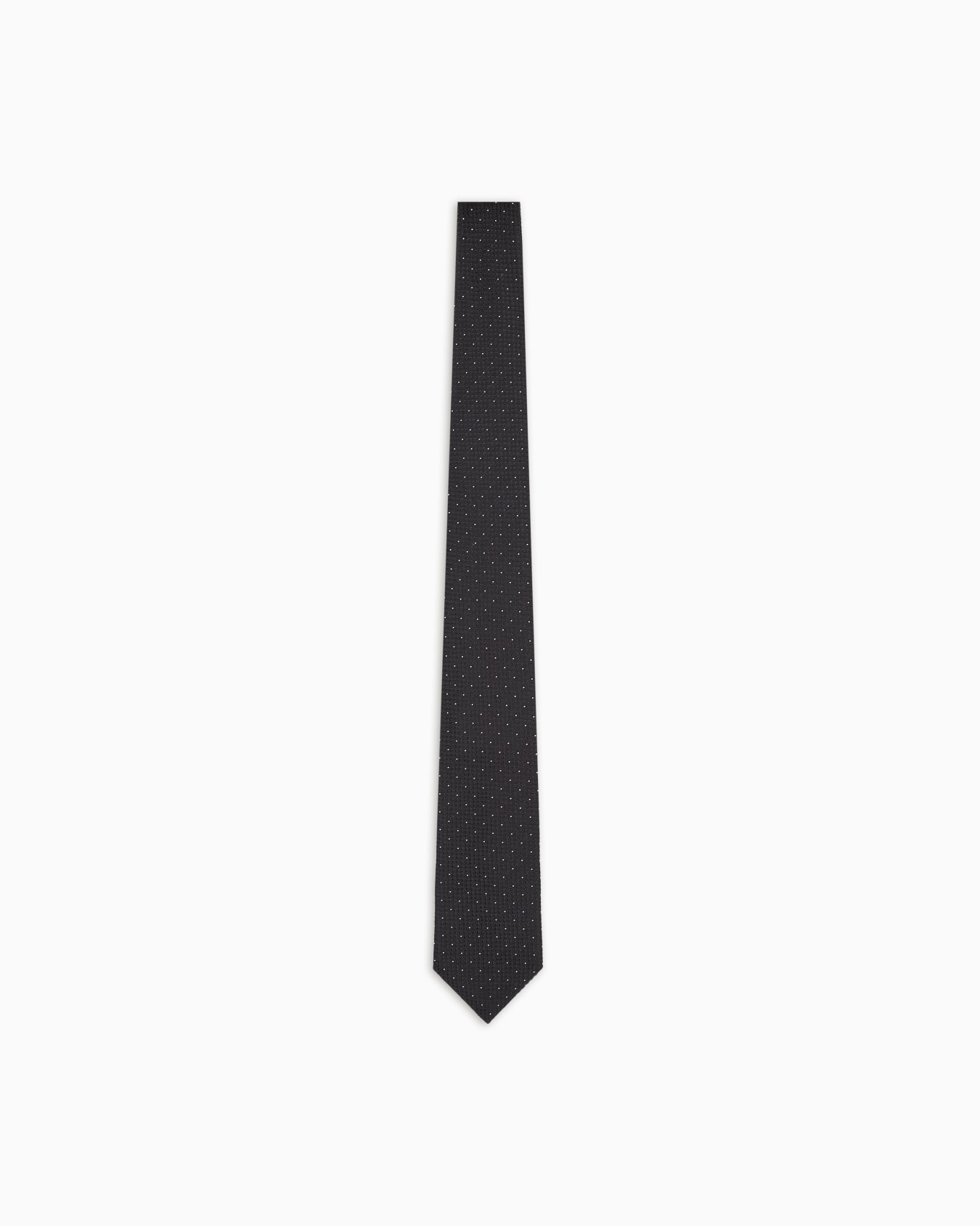 Corbata de seda pura con microfantasía en tejido jacquard Diapositiva 0