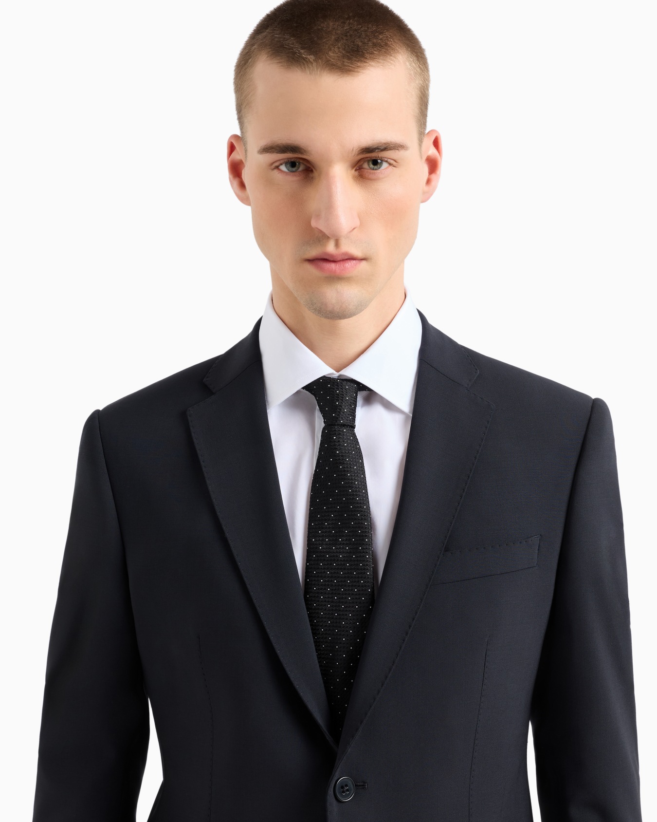 Corbata de seda pura con microfantasía en tejido jacquard Diapositiva 2