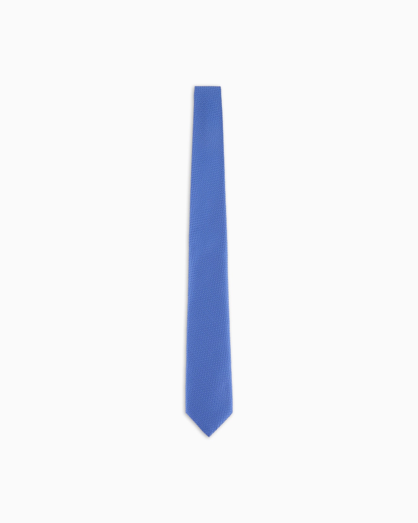 Pure silk tie with all-over jacquard motif Slide 0