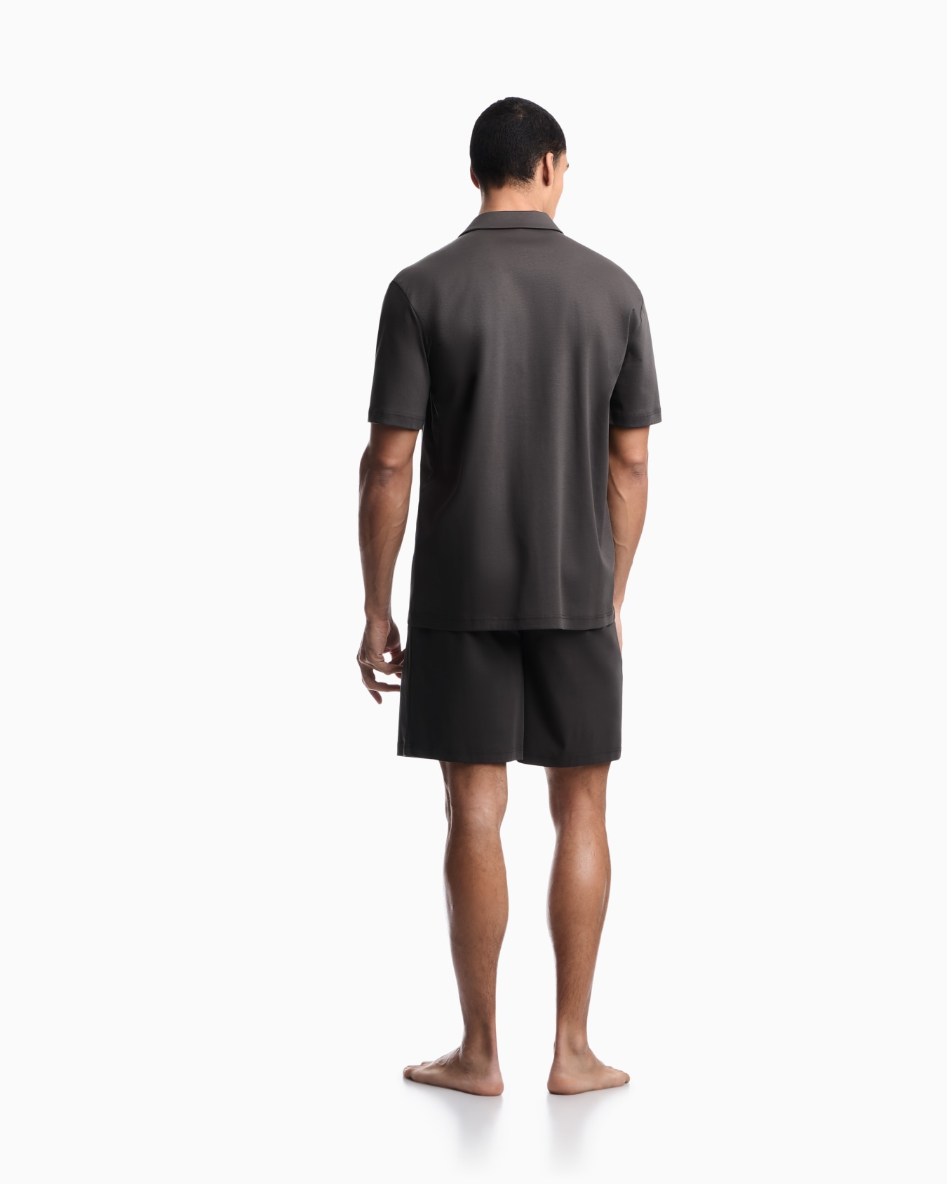 Interlock jersey pyjamas with Bermuda shorts Slide 2