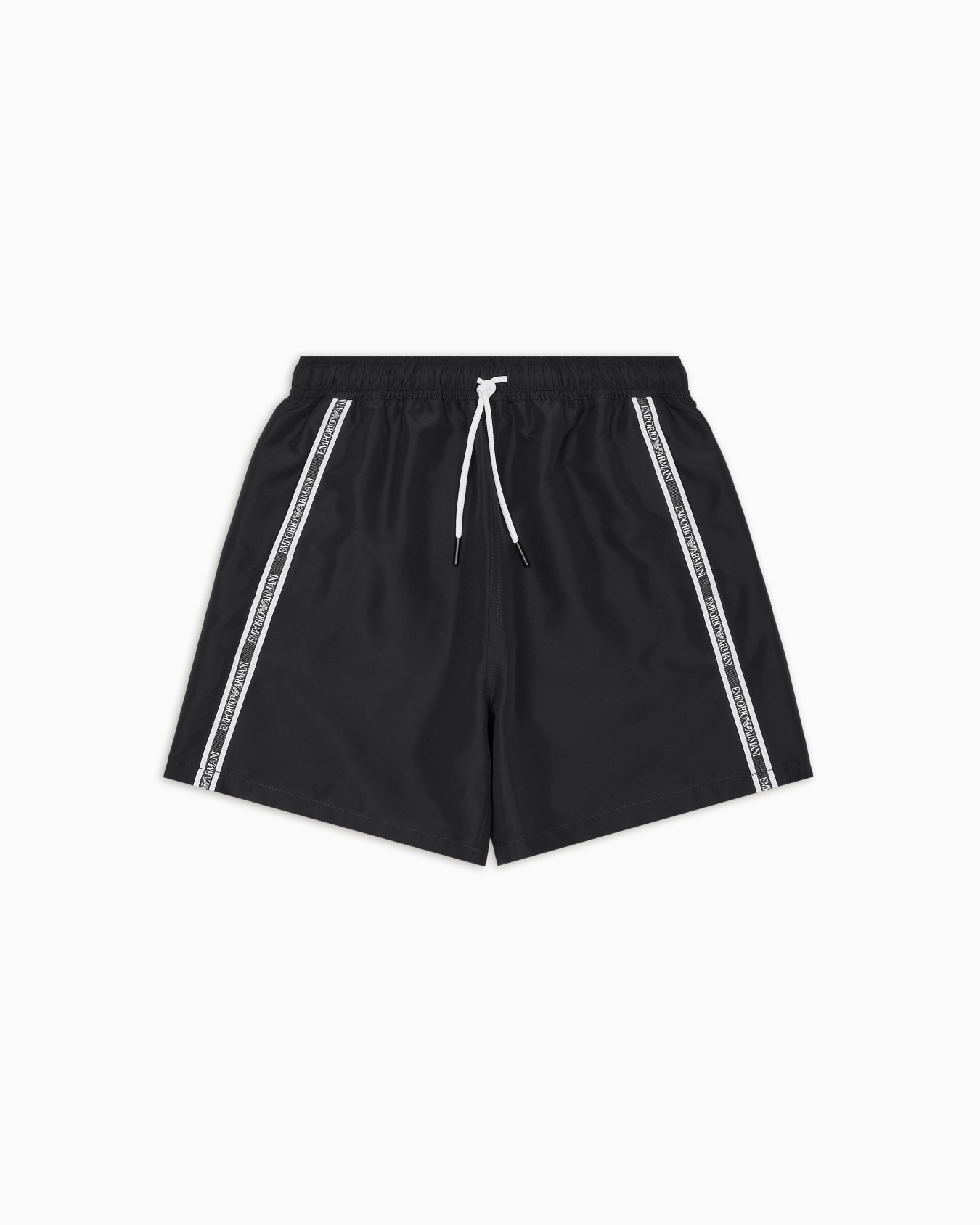 Swim shorts with logo tape Slide 0